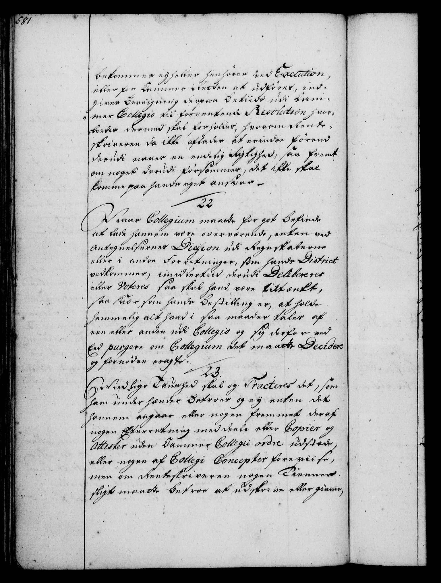 Rentekammeret, Kammerkanselliet, RA/EA-3111/G/Gg/Ggi/L0002: Norsk instruksjonsprotokoll med register (merket RK 53.35), 1729-1751, p. 581