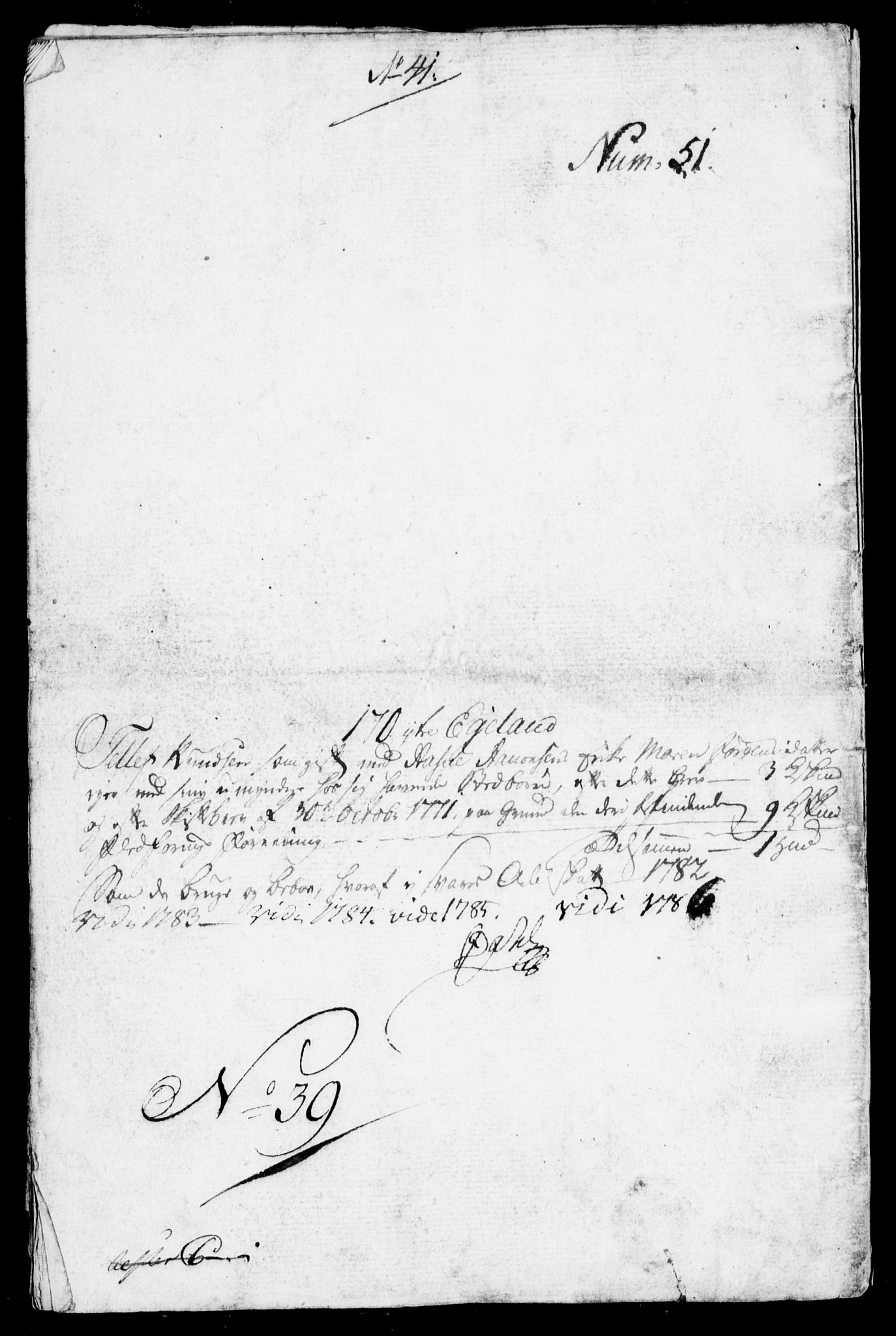 Danske Kanselli, Skapsaker, AV/RA-EA-4061/F/L0100: Skap 16, pakke 7 VI, 1770-1787, p. 207