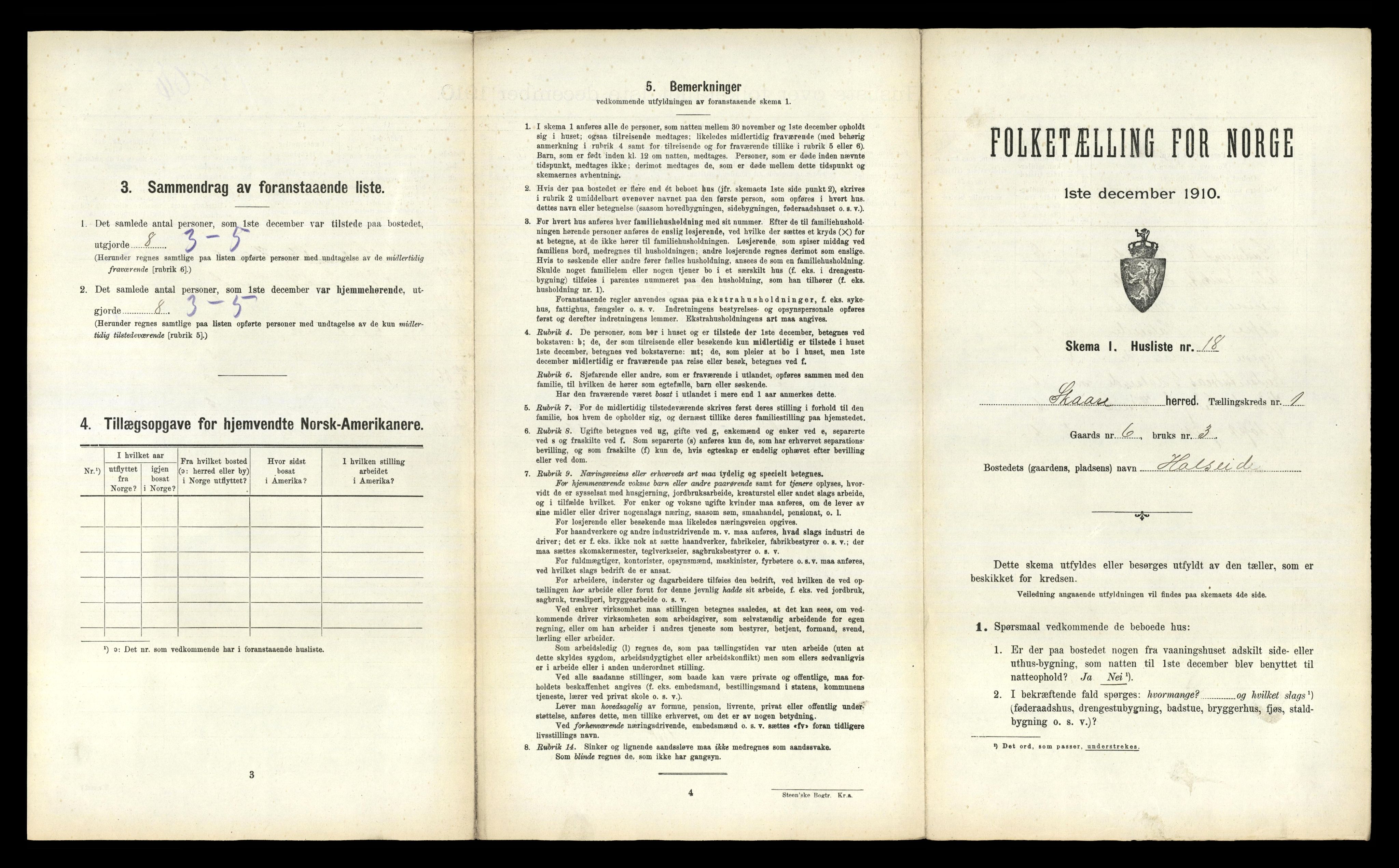 RA, 1910 census for Skåre, 1910, p. 78