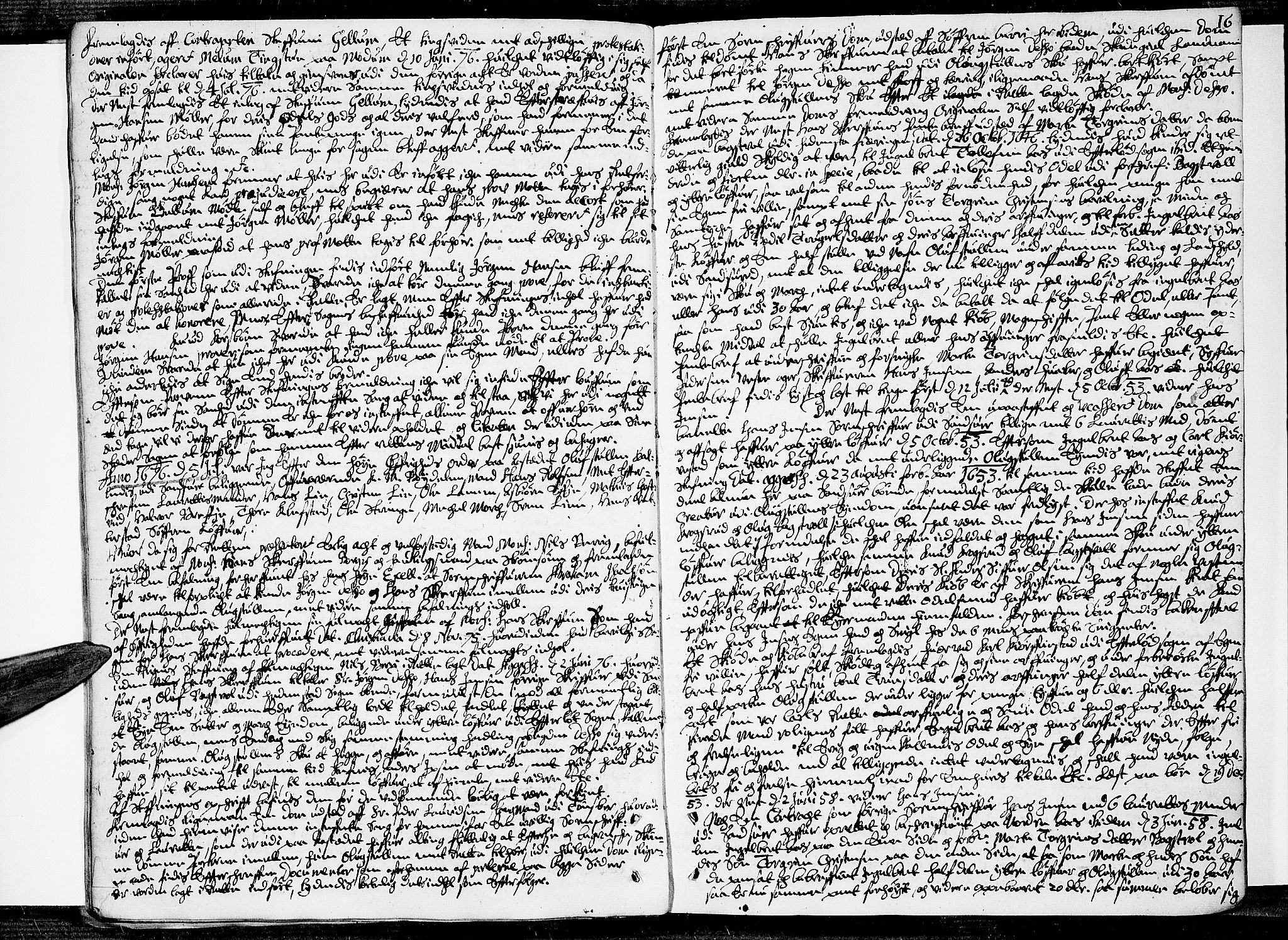 Eiker, Modum og Sigdal sorenskriveri, SAKO/A-123/F/Fa/Faa/L0013: Tingbok, 1676, p. 15b-16a