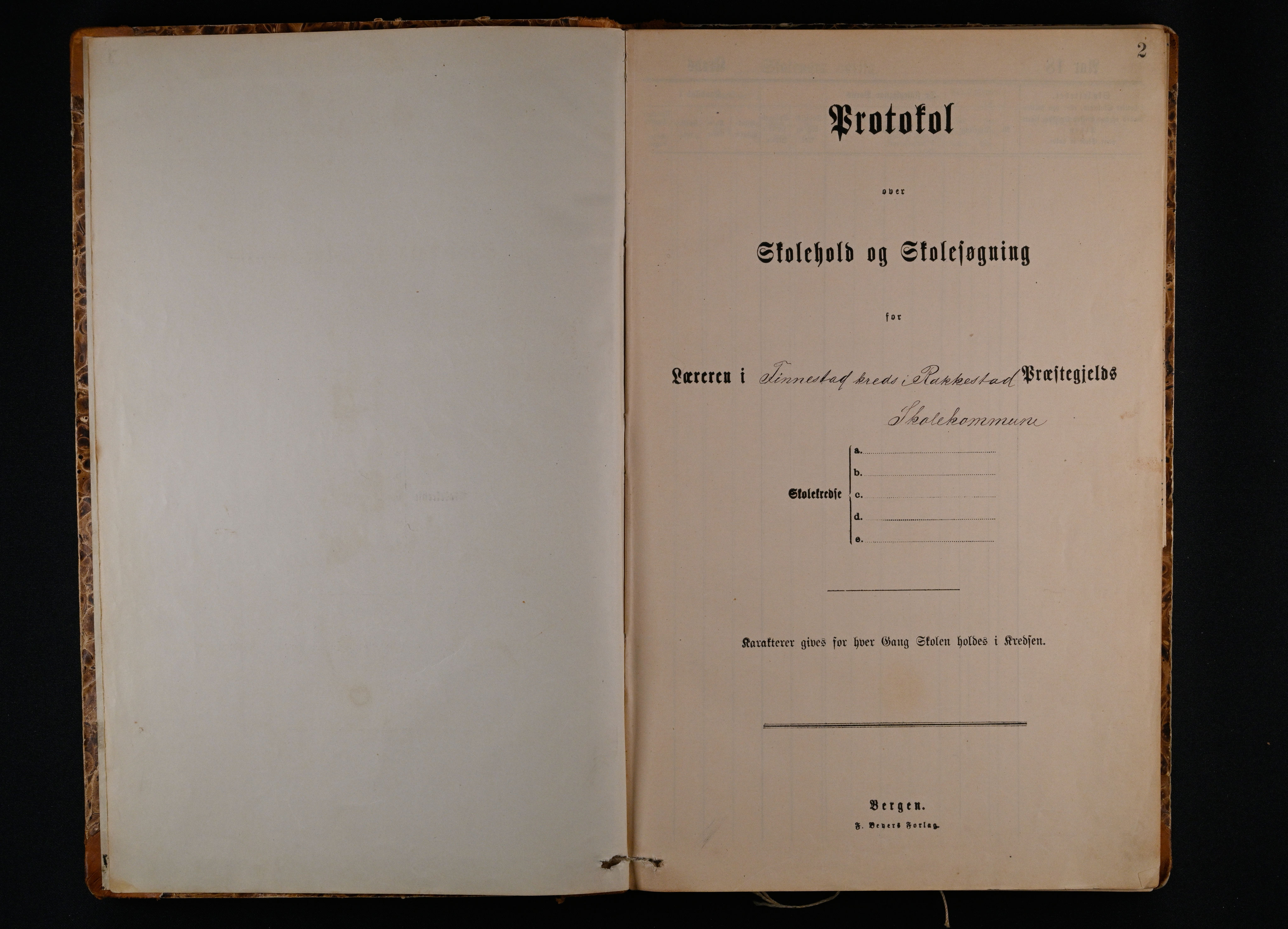 Rakkestad kommune. Grøtvedt, Finnestad, Haugsten skoler, IKAO/IKA-A-1542/F/Fa/L0004: Skoleprotokoll for Finnestad krets, 1890-1897