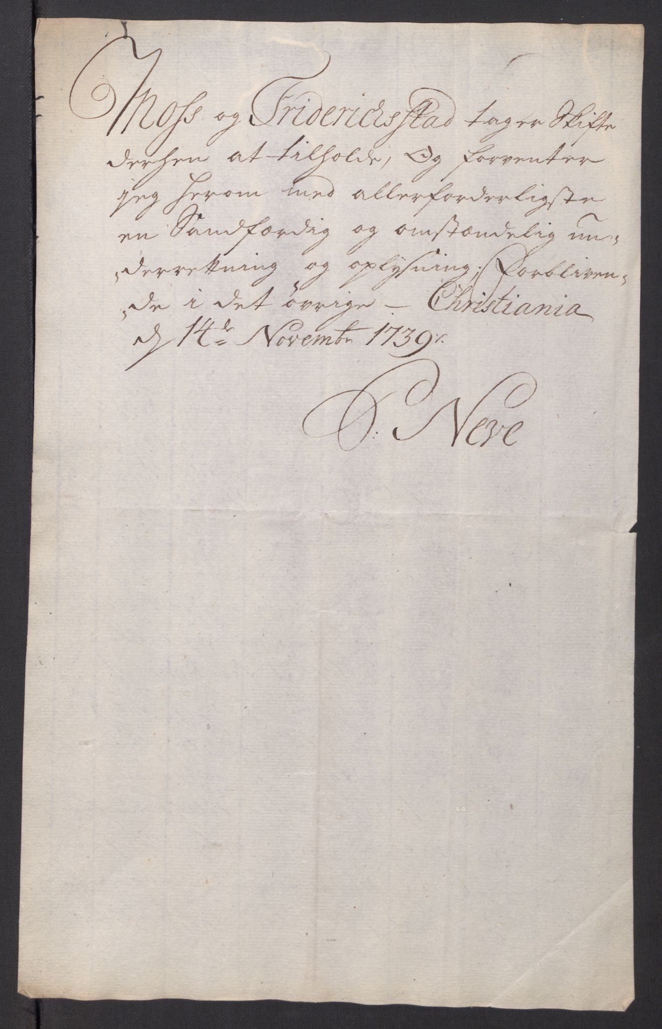 Kommanderende general (KG I) med Det norske krigsdirektorium, AV/RA-EA-5419/D/L0061: Stattholderens, stiftamtmenns og amtmenns brev, 1731-1740, p. 320