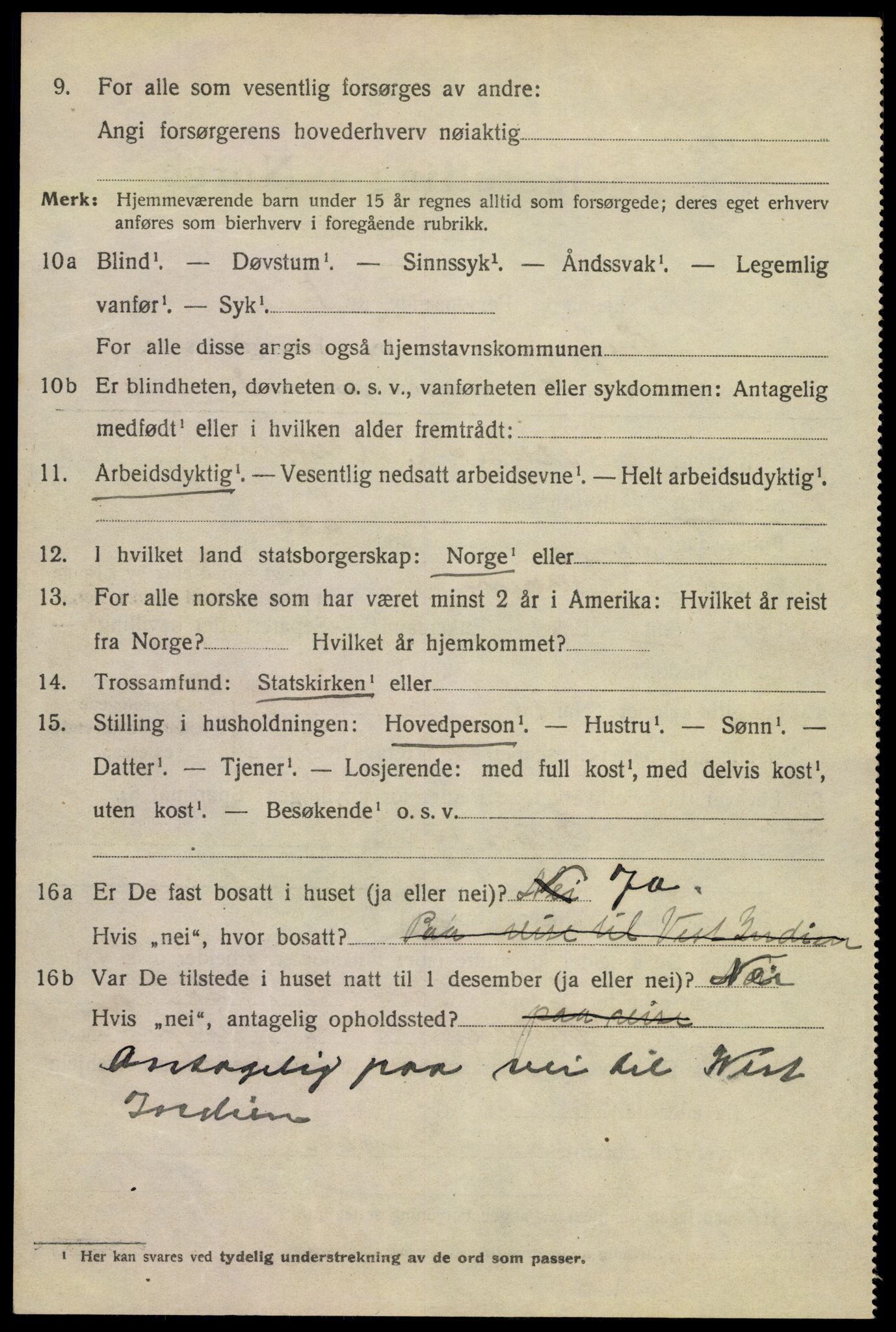SAKO, 1920 census for Porsgrunn, 1920, p. 7140