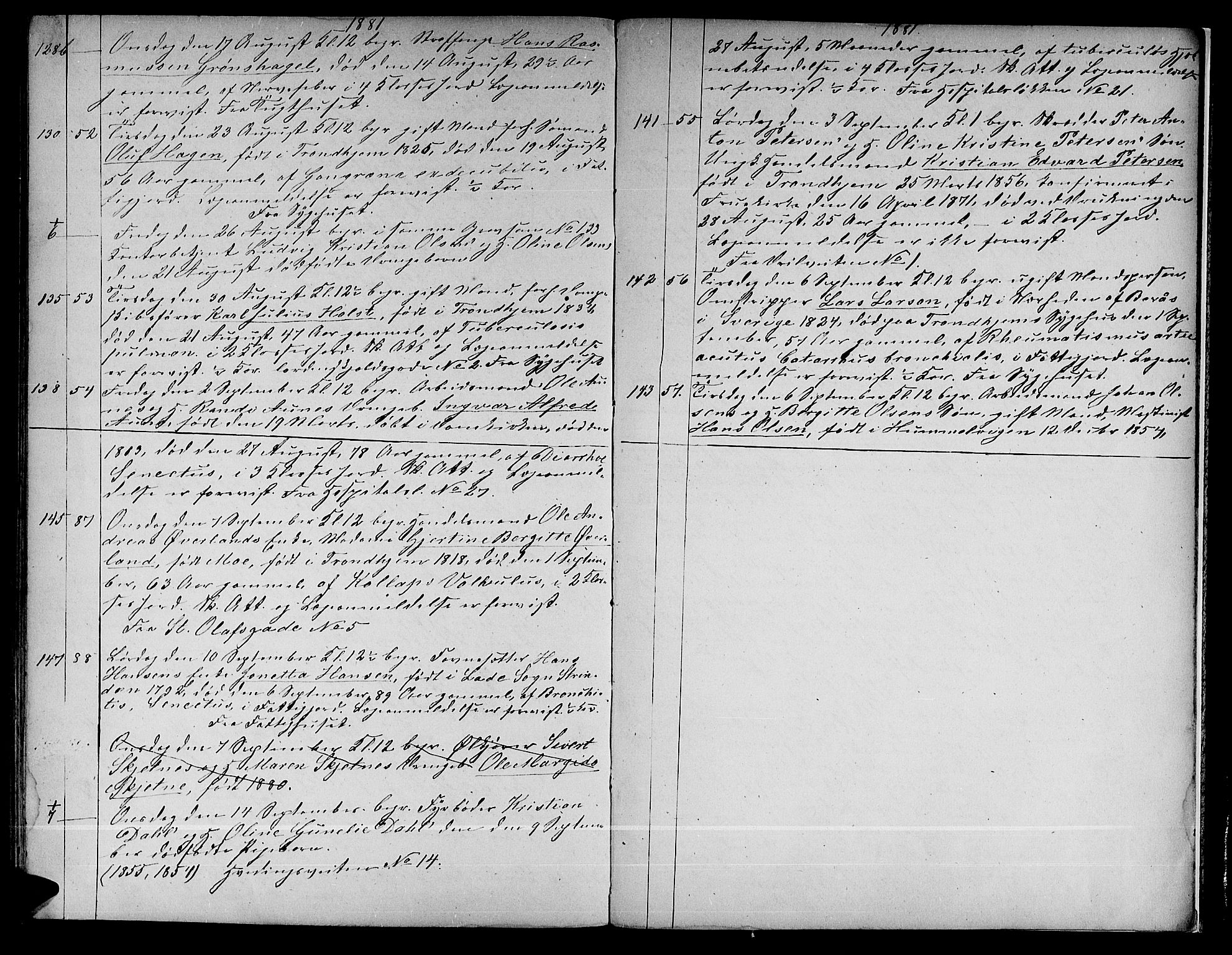 Ministerialprotokoller, klokkerbøker og fødselsregistre - Sør-Trøndelag, AV/SAT-A-1456/601/L0084: Parish register (copy) no. 601C02, 1856-1881