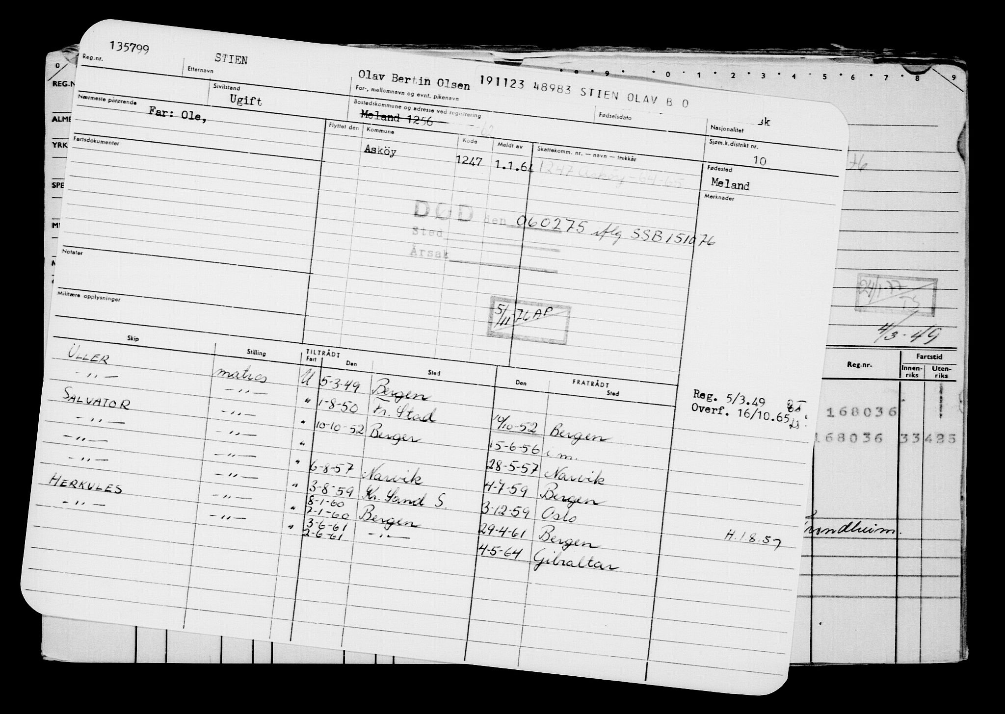 Direktoratet for sjømenn, AV/RA-S-3545/G/Gb/L0225: Hovedkort, 1923, p. 111