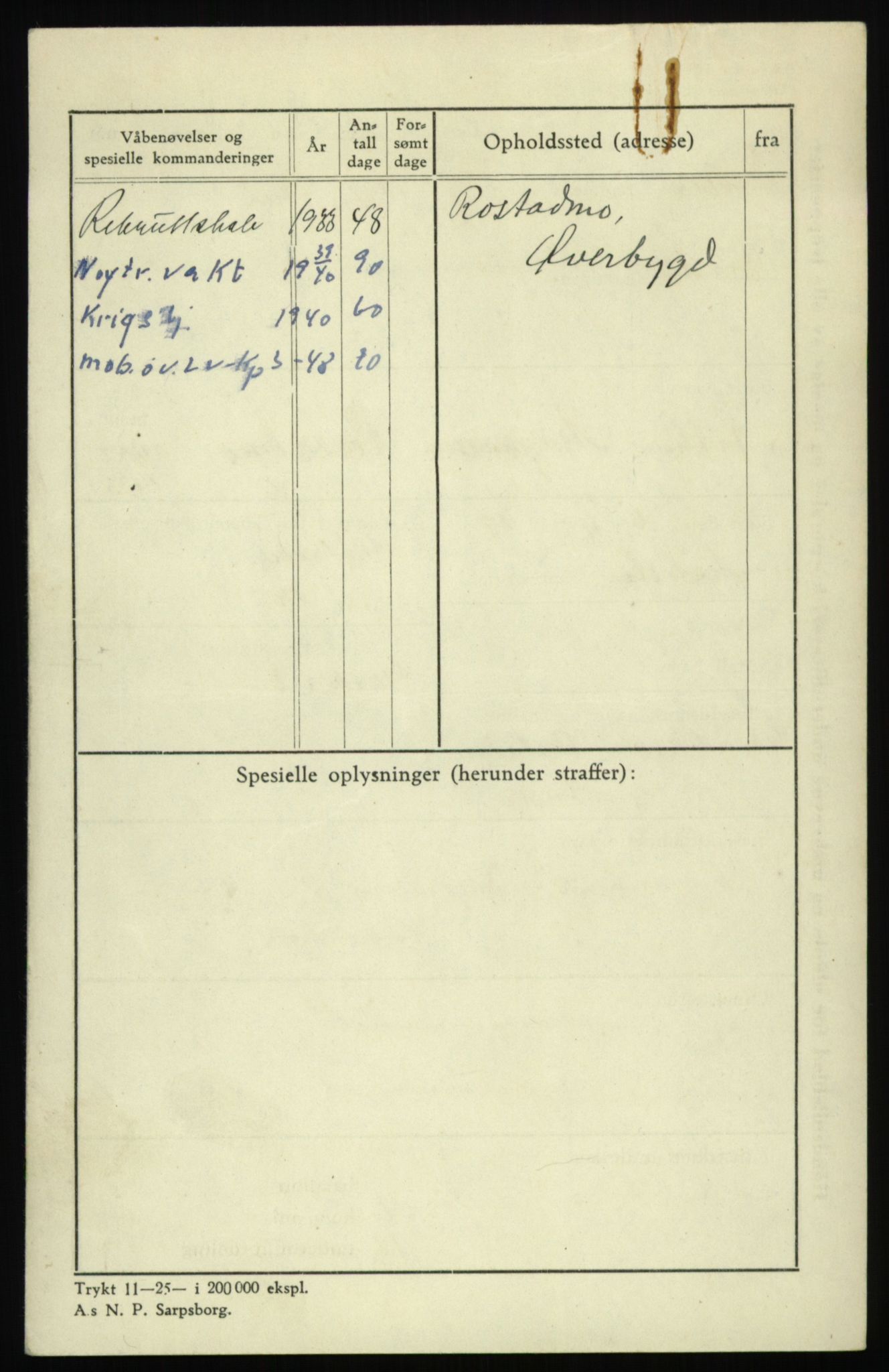 Forsvaret, Troms infanteriregiment nr. 16, AV/RA-RAFA-3146/P/Pa/L0017: Rulleblad for regimentets menige mannskaper, årsklasse 1933, 1933, p. 1106