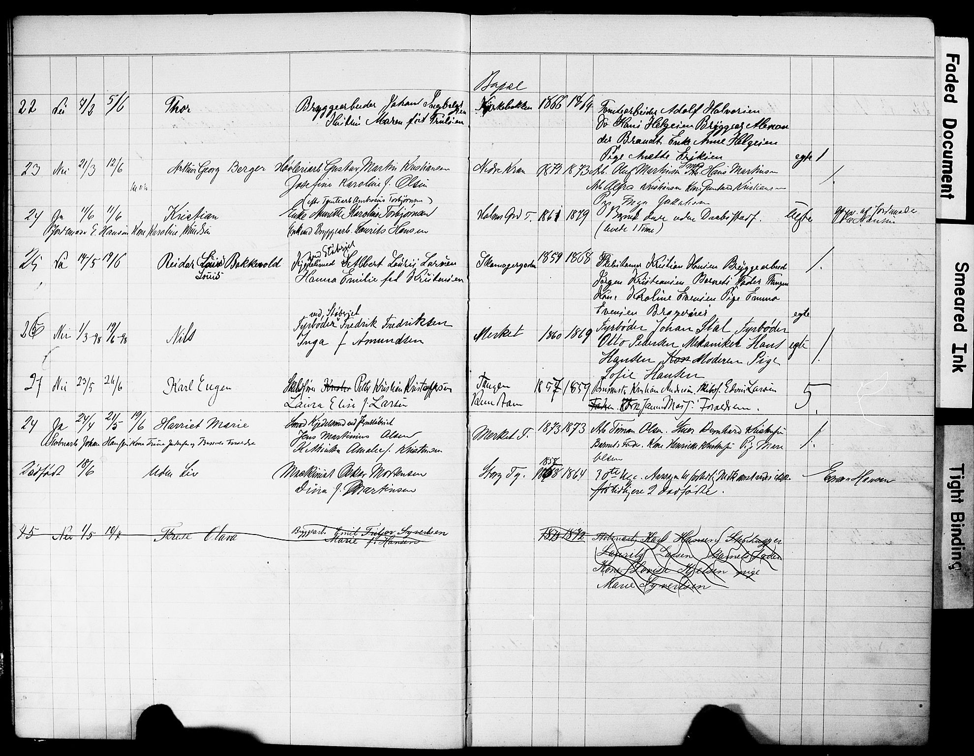 Strømsø kirkebøker, AV/SAKO-A-246/Y/Yb/L0001: Parish register draft no. II 1, 1896-1904