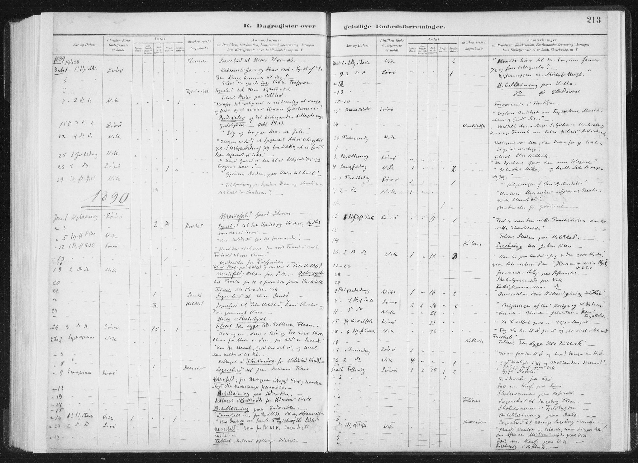 Ministerialprotokoller, klokkerbøker og fødselsregistre - Nord-Trøndelag, SAT/A-1458/771/L0597: Parish register (official) no. 771A04, 1885-1910, p. 213