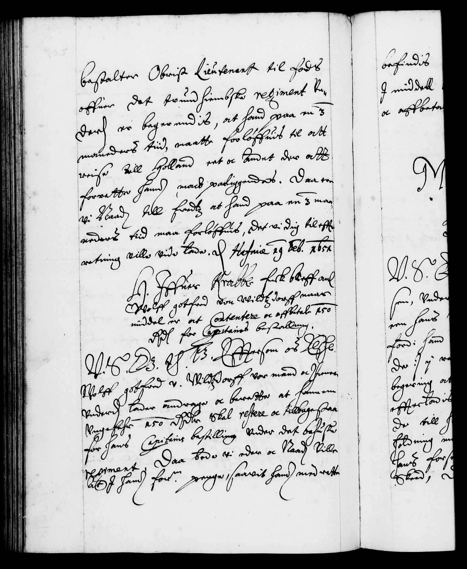 Danske Kanselli 1572-1799, RA/EA-3023/F/Fc/Fca/Fcab/L0008: Norske tegnelser (mikrofilm), 1648-1652, p. 207b