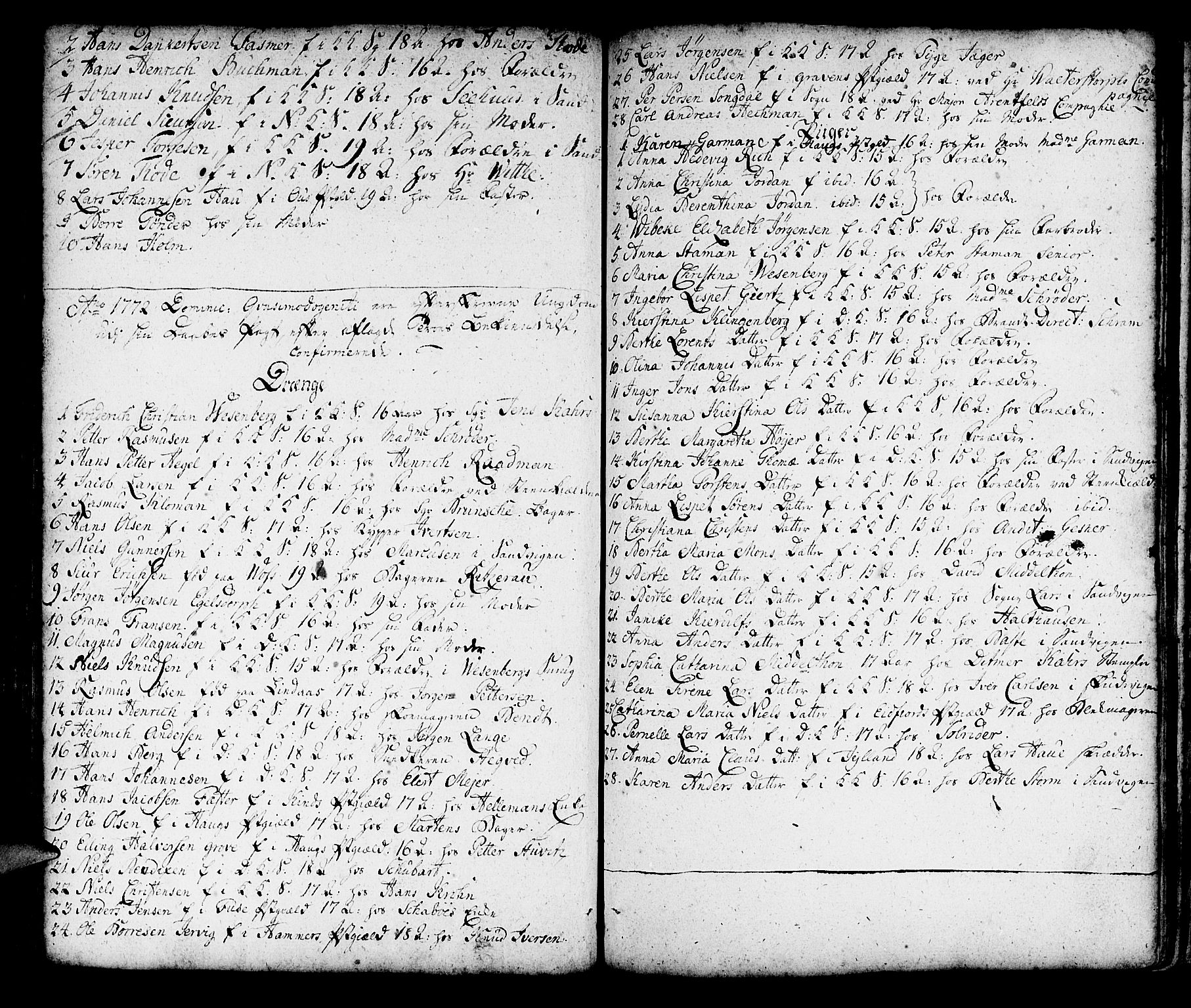 Korskirken sokneprestembete, SAB/A-76101/H/Haa/L0007: Parish register (official) no. A 7, 1736-1839, p. 67