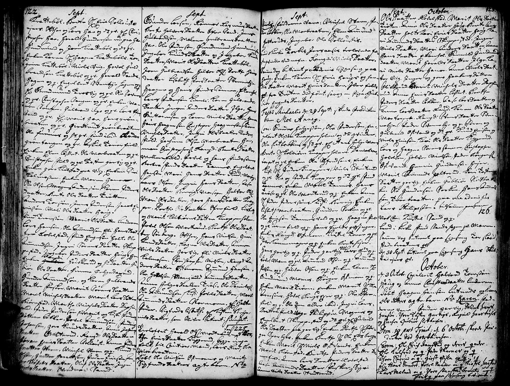 Strøm-Odalen prestekontor, AV/SAH-PREST-028/H/Ha/Haa/L0002: Parish register (official) no. 2, 1716-1740, p. 122-123