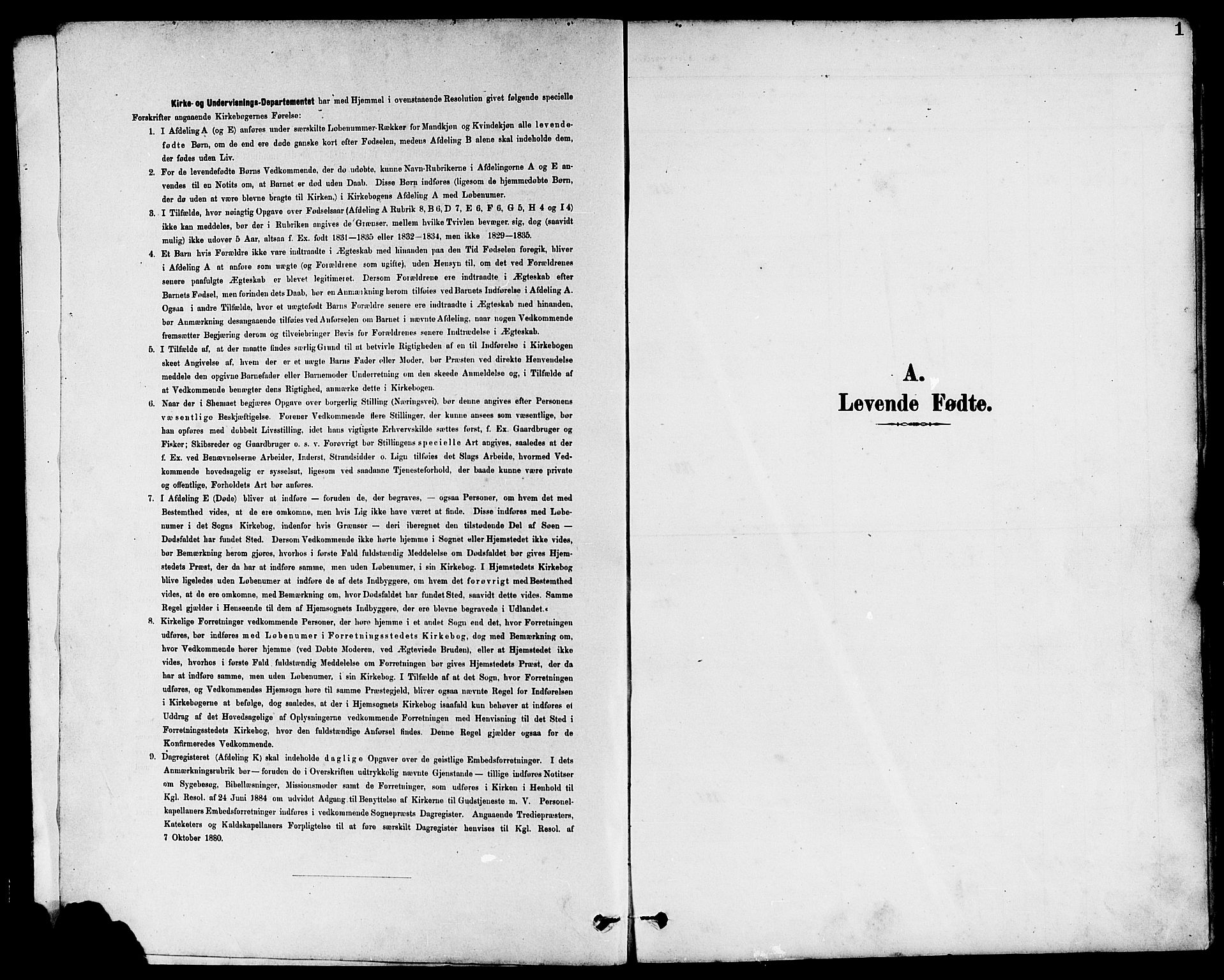 Klepp sokneprestkontor, SAST/A-101803/001/3/30BB/L0004: Parish register (copy) no. B 4, 1889-1914, p. 1