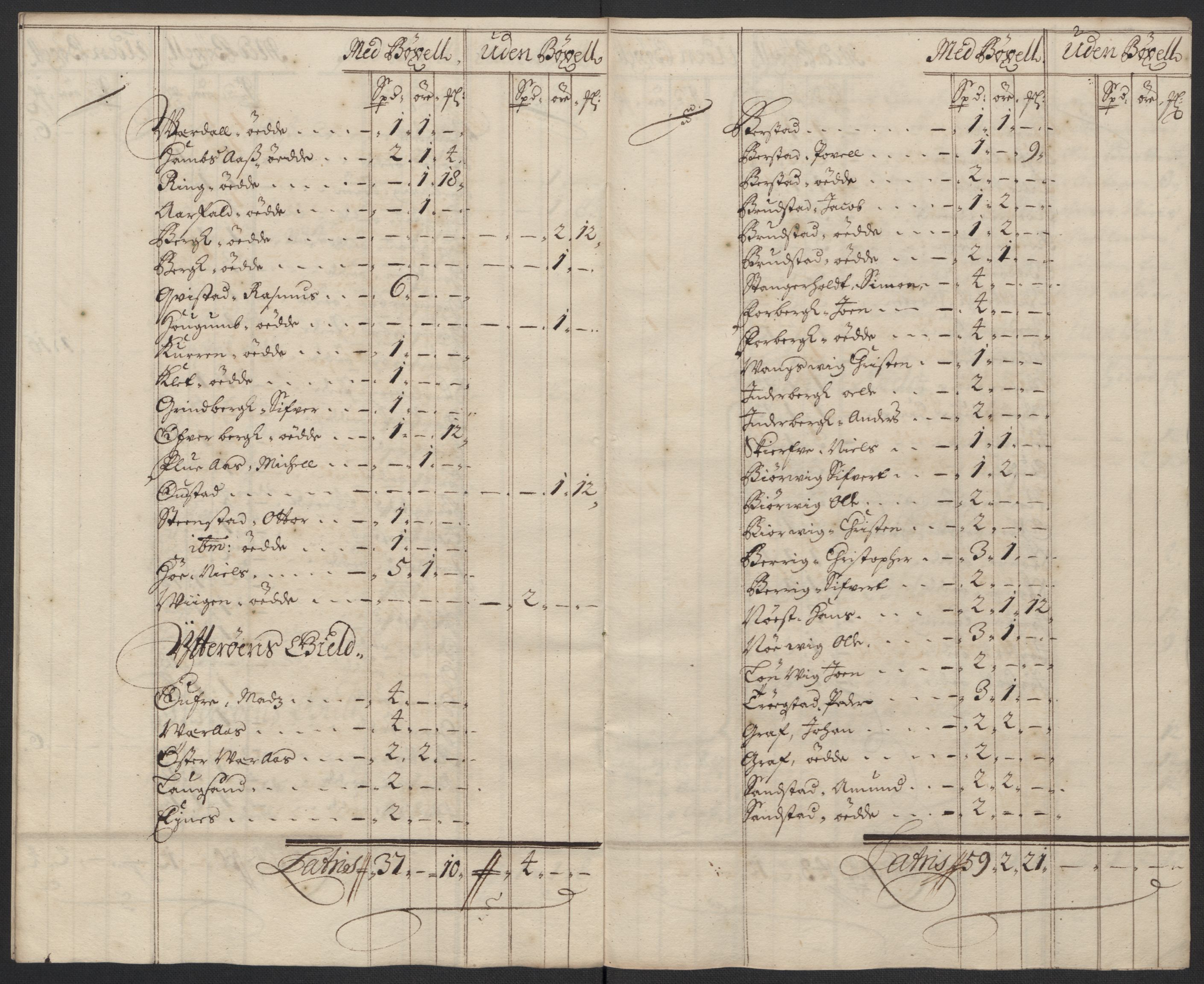 Rentekammeret inntil 1814, Reviderte regnskaper, Fogderegnskap, AV/RA-EA-4092/R63/L4310: Fogderegnskap Inderøy, 1698-1699, p. 130