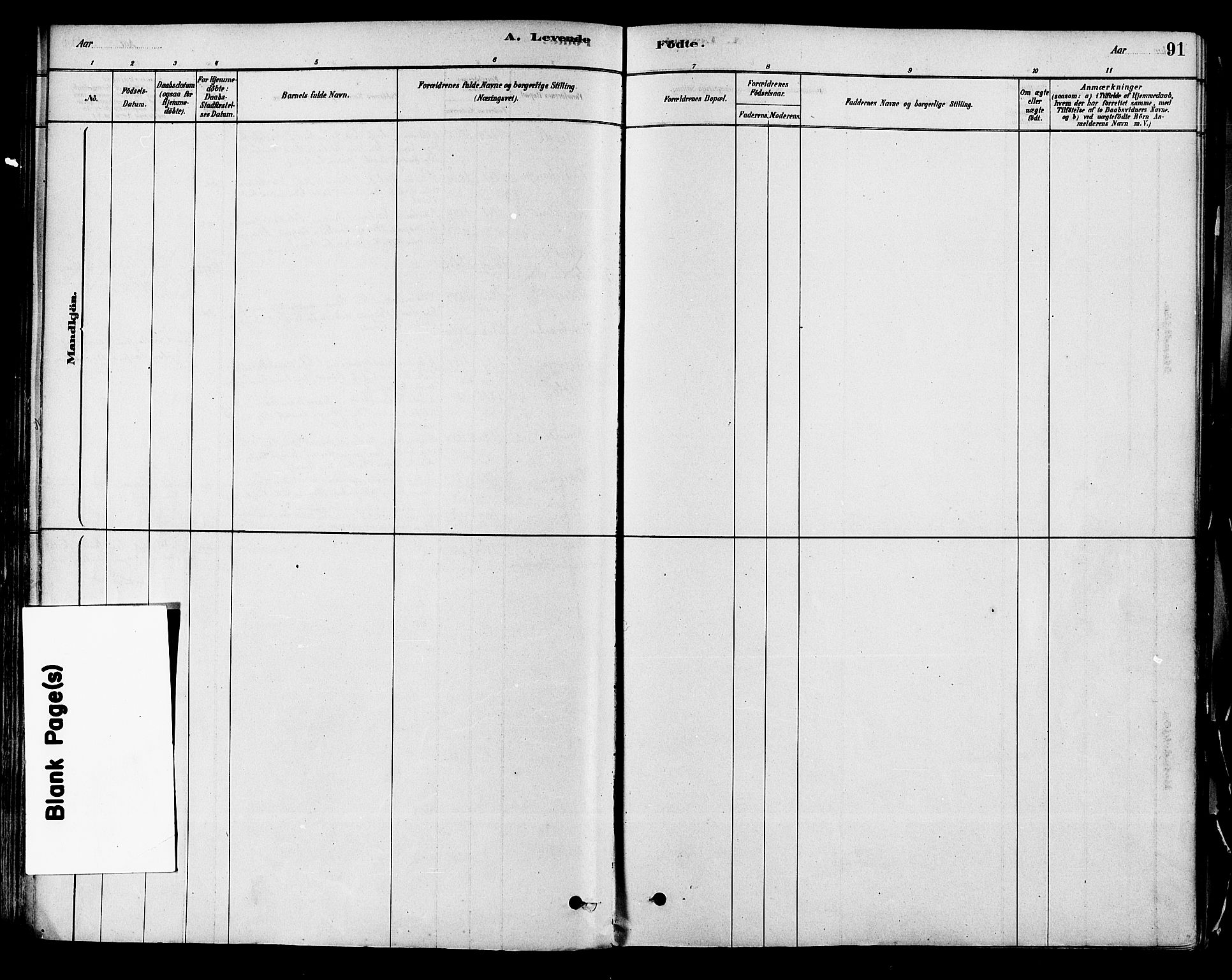 Modum kirkebøker, SAKO/A-234/F/Fa/L0011: Parish register (official) no. 11, 1877-1889, p. 91