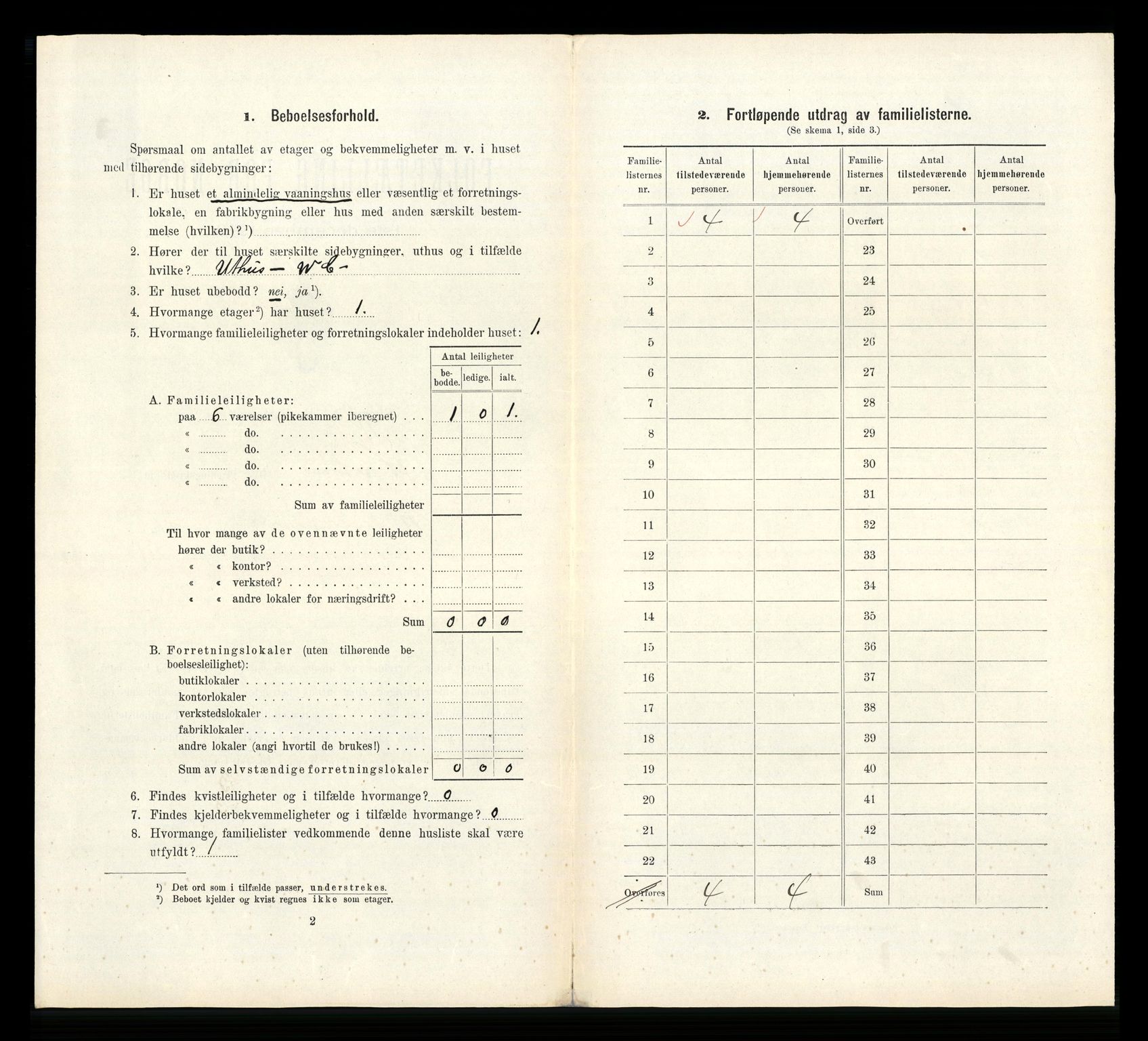 RA, 1910 census for Horten, 1910, p. 2381