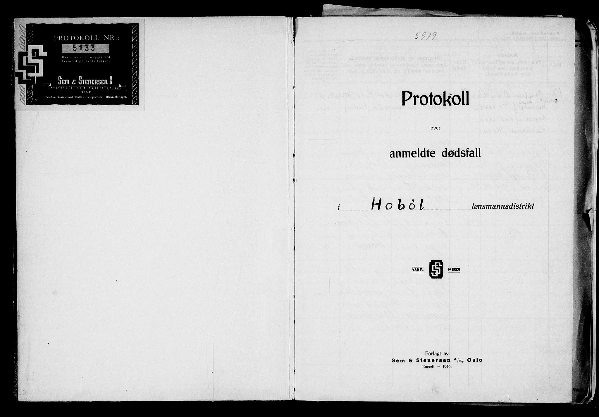 Hobøl lensmannskontor, AV/SAO-A-10002/H/Ha/Haa/L0004: Dødsfallsprotokoll, 1947-1960