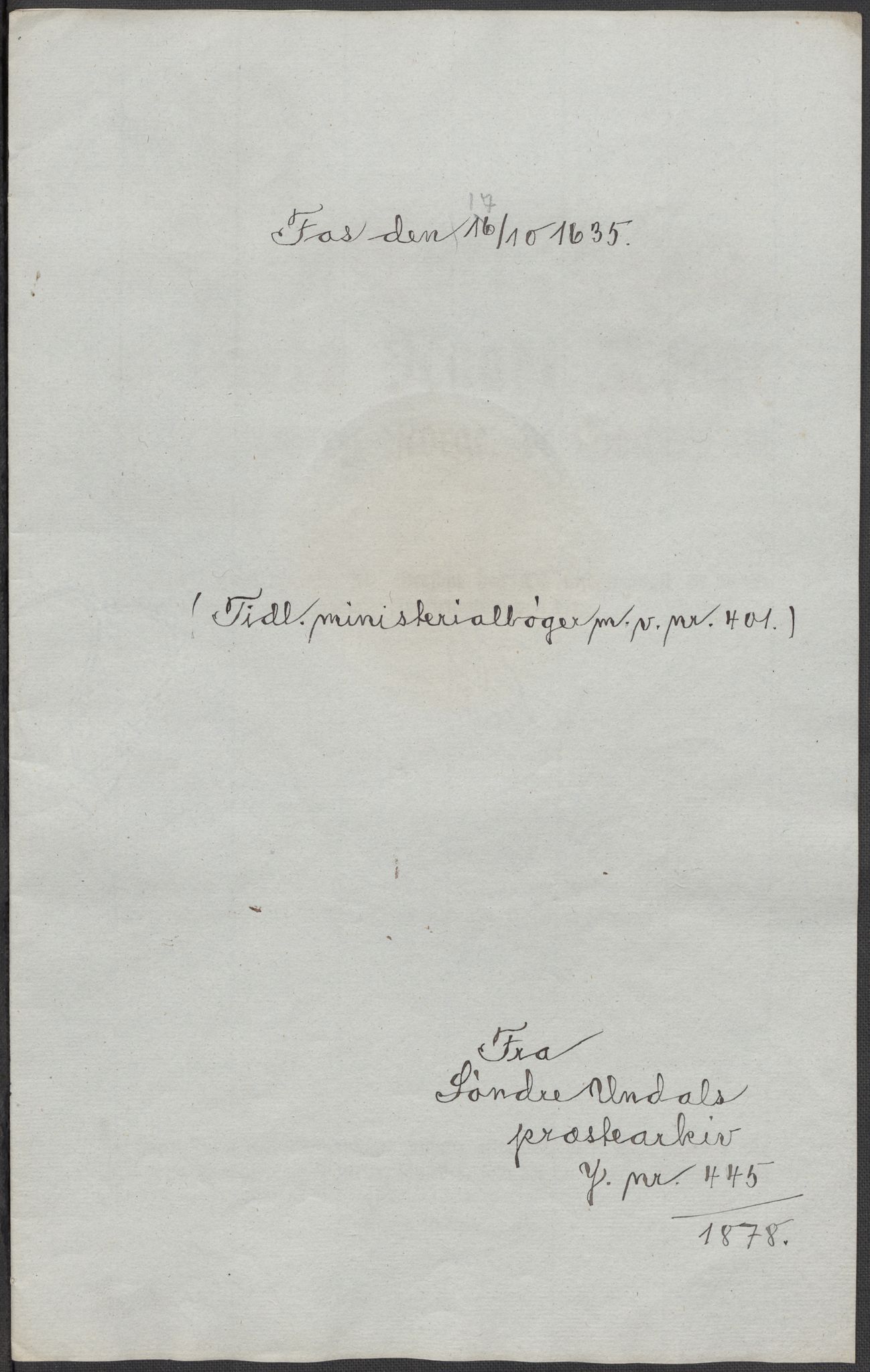 Riksarkivets diplomsamling, AV/RA-EA-5965/F15/L0031: Prestearkiv - Aust-Agder, Vest-Agder og Rogaland, 1575-1768, p. 111