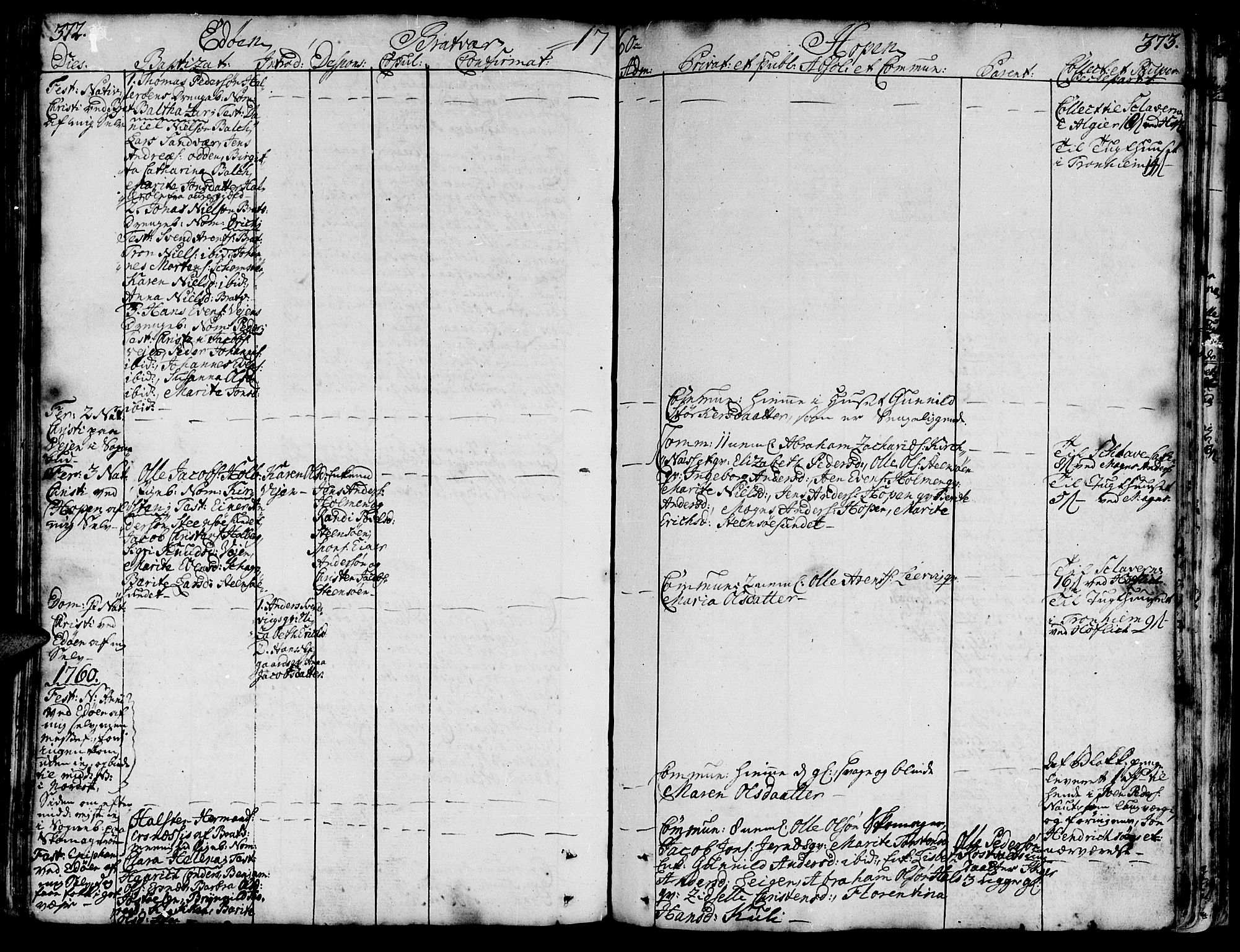 Ministerialprotokoller, klokkerbøker og fødselsregistre - Møre og Romsdal, AV/SAT-A-1454/581/L0931: Parish register (official) no. 581A01, 1751-1765, p. 372-373