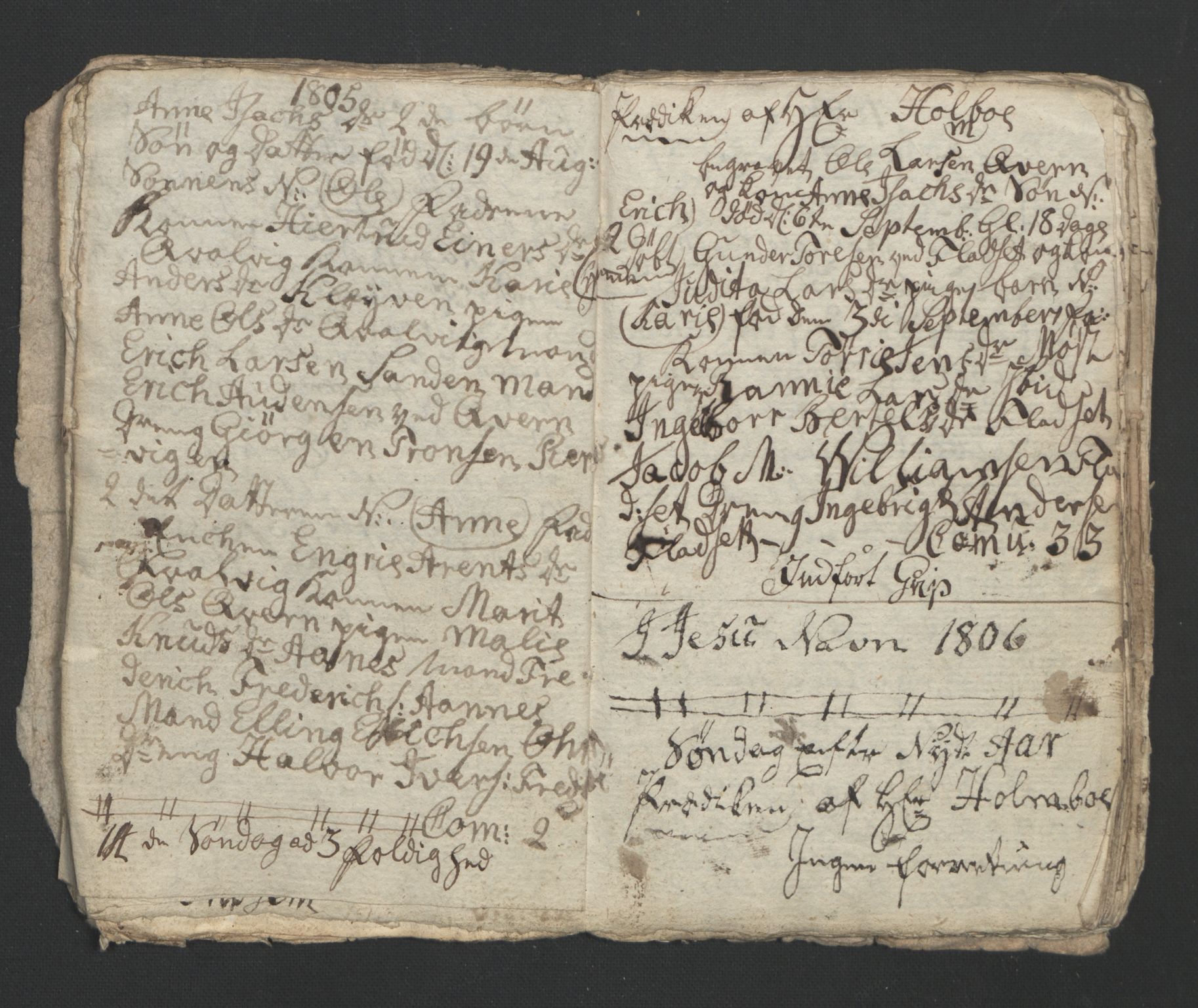 Ministerialprotokoller, klokkerbøker og fødselsregistre - Møre og Romsdal, AV/SAT-A-1454/573/L0874: Parish register (copy) no. 573C02, 1803-1811