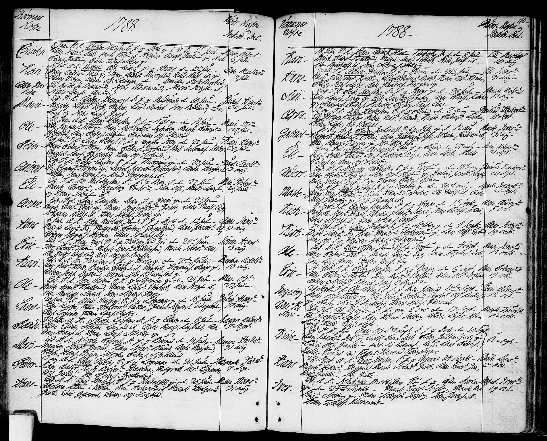 Asker prestekontor Kirkebøker, SAO/A-10256a/F/Fa/L0003: Parish register (official) no. I 3, 1767-1807, p. 100