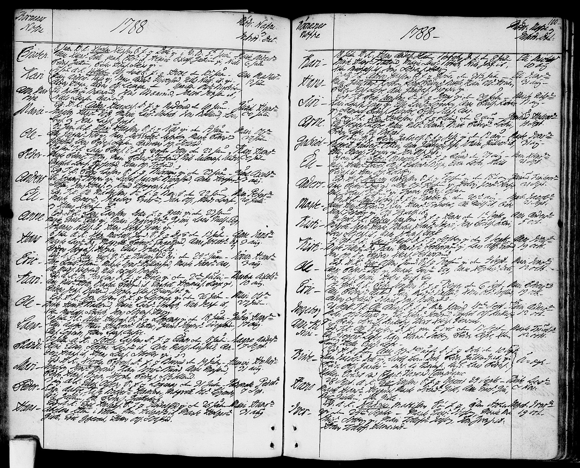 Asker prestekontor Kirkebøker, AV/SAO-A-10256a/F/Fa/L0003: Parish register (official) no. I 3, 1767-1807, p. 100