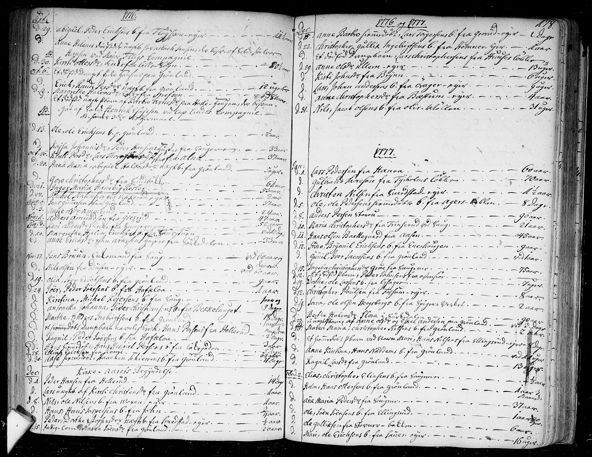 Aker prestekontor kirkebøker, SAO/A-10861/F/L0009: Parish register (official) no. 9, 1765-1785, p. 178