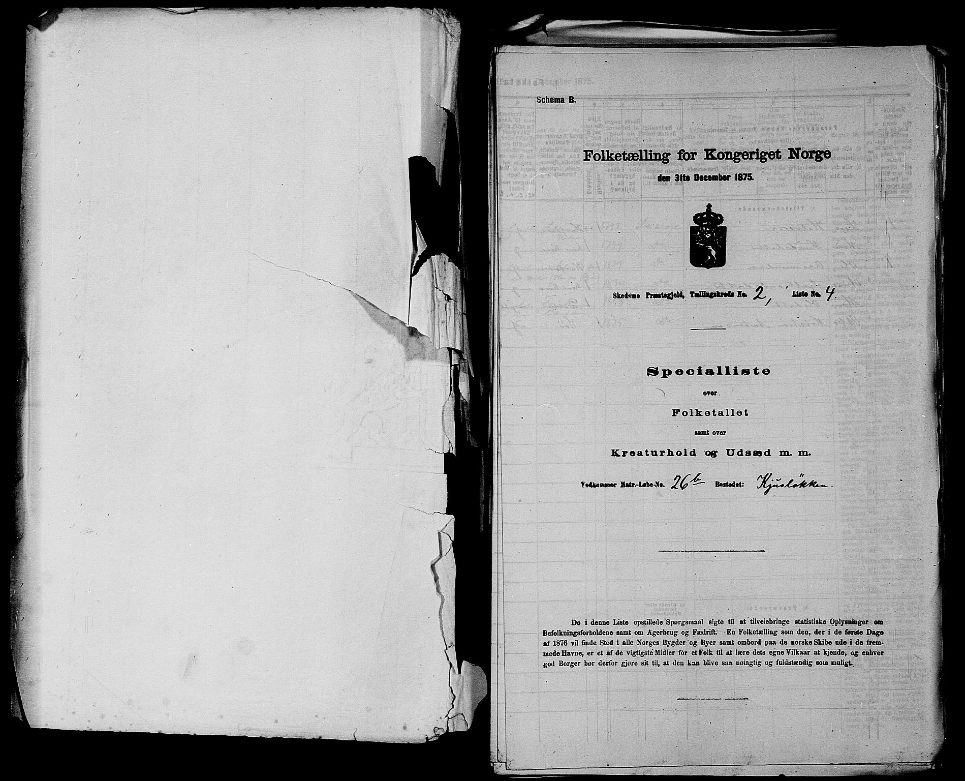 RA, 1875 census for 0231P Skedsmo, 1875, p. 157