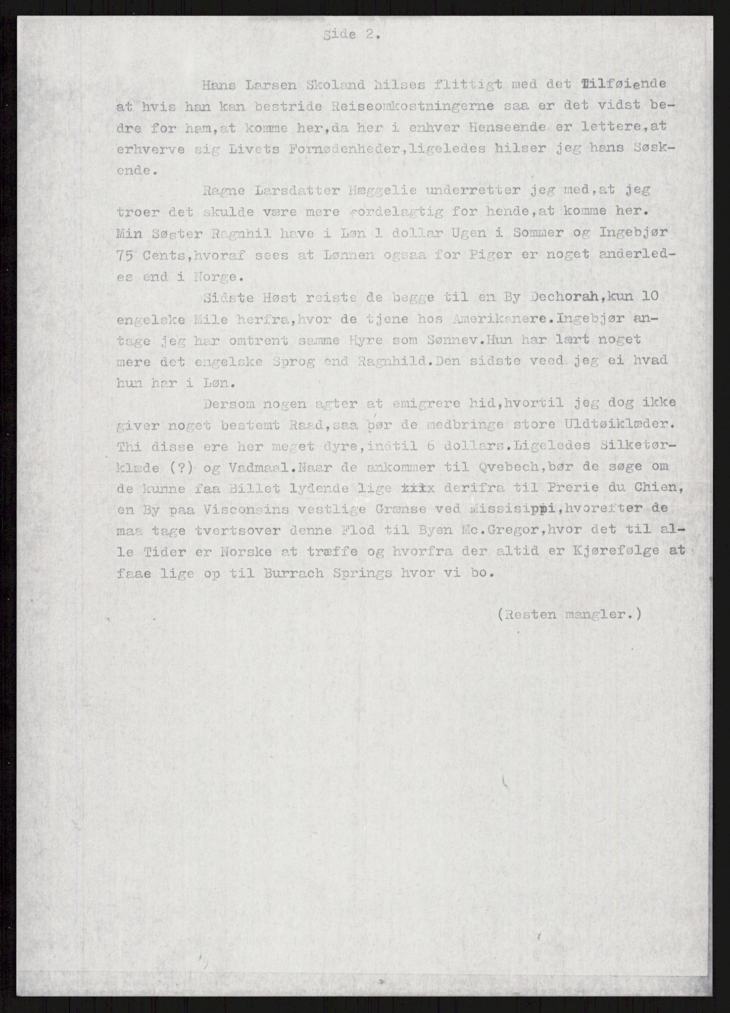 Samlinger til kildeutgivelse, Amerikabrevene, AV/RA-EA-4057/F/L0024: Innlån fra Telemark: Gunleiksrud - Willard, 1838-1914, p. 796