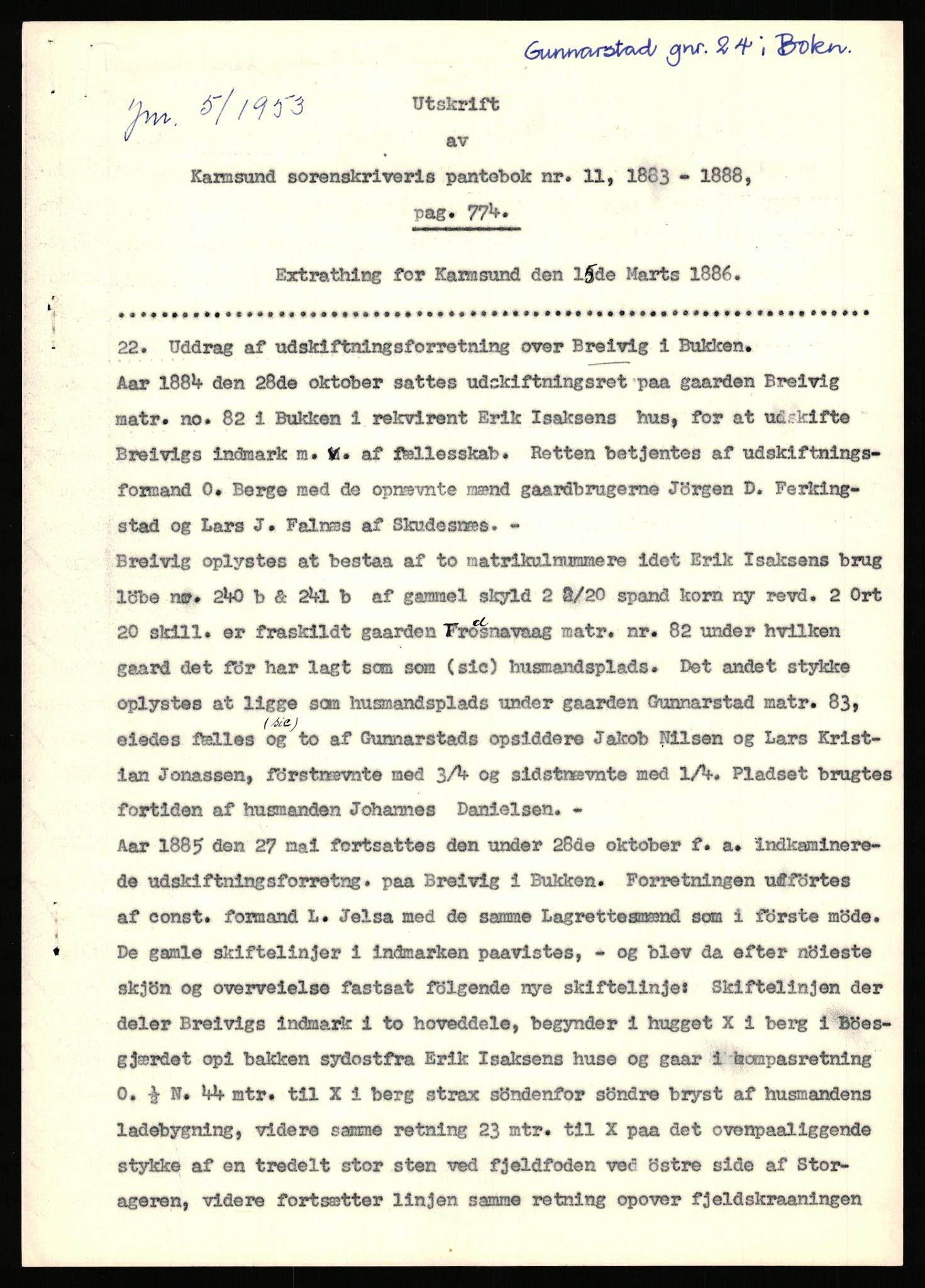 Statsarkivet i Stavanger, AV/SAST-A-101971/03/Y/Yj/L0028: Avskrifter sortert etter gårdsnavn: Gudla - Haga i Håland, 1750-1930, p. 215