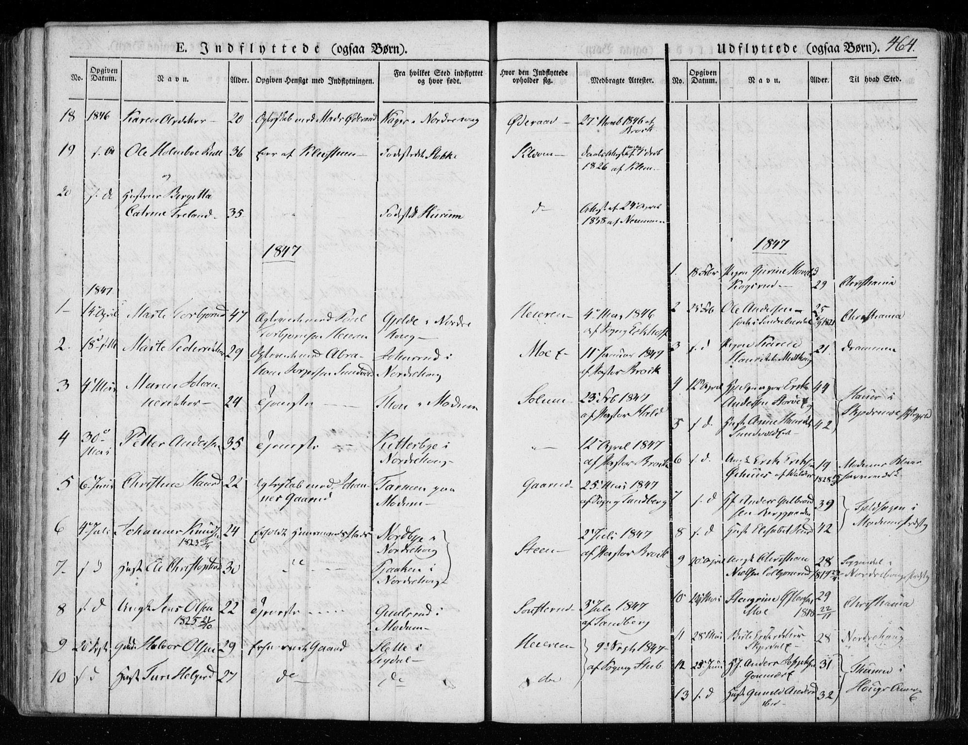 Hole kirkebøker, SAKO/A-228/F/Fa/L0005: Parish register (official) no. I 5, 1833-1851, p. 464