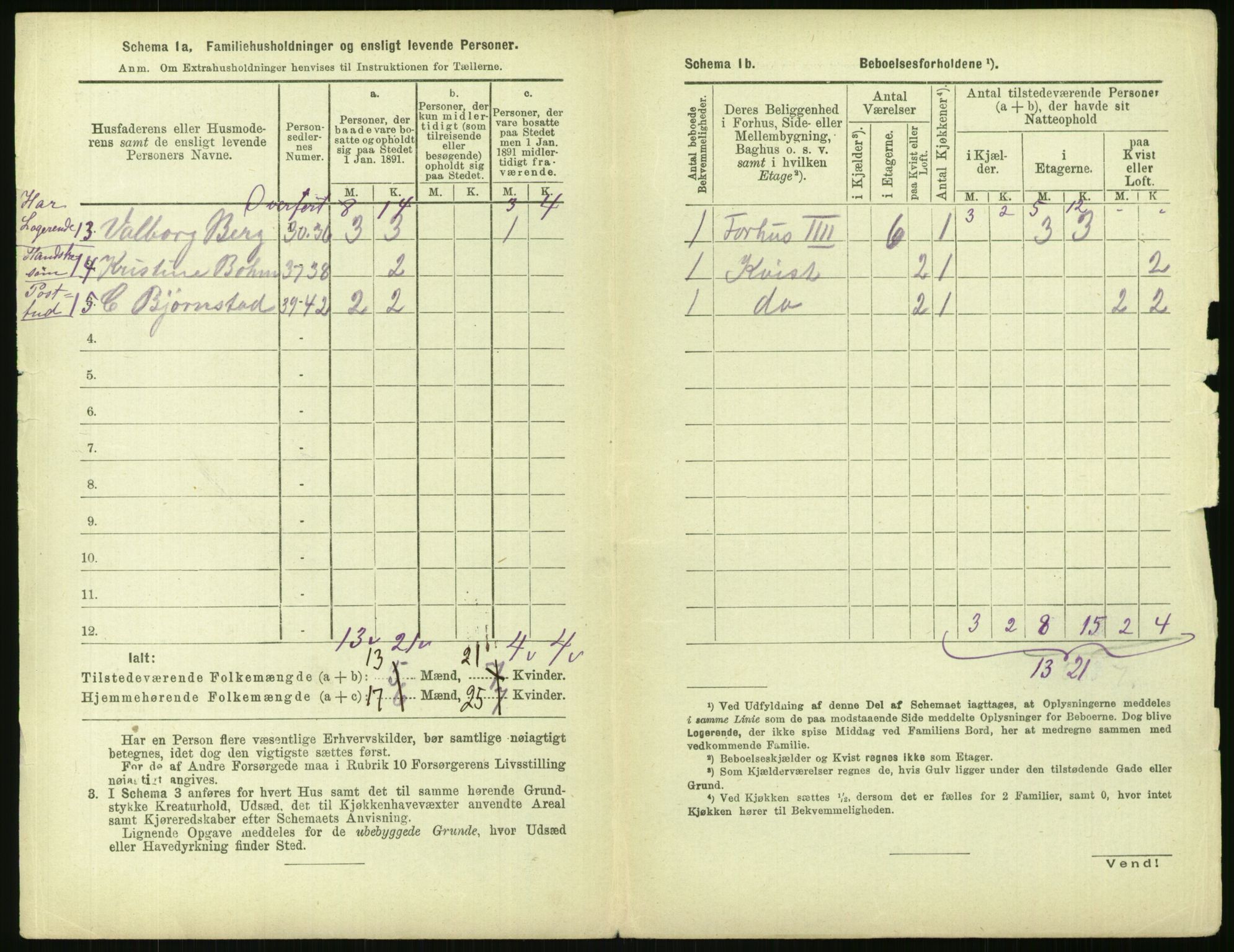 RA, 1891 census for 0301 Kristiania, 1891, p. 70059