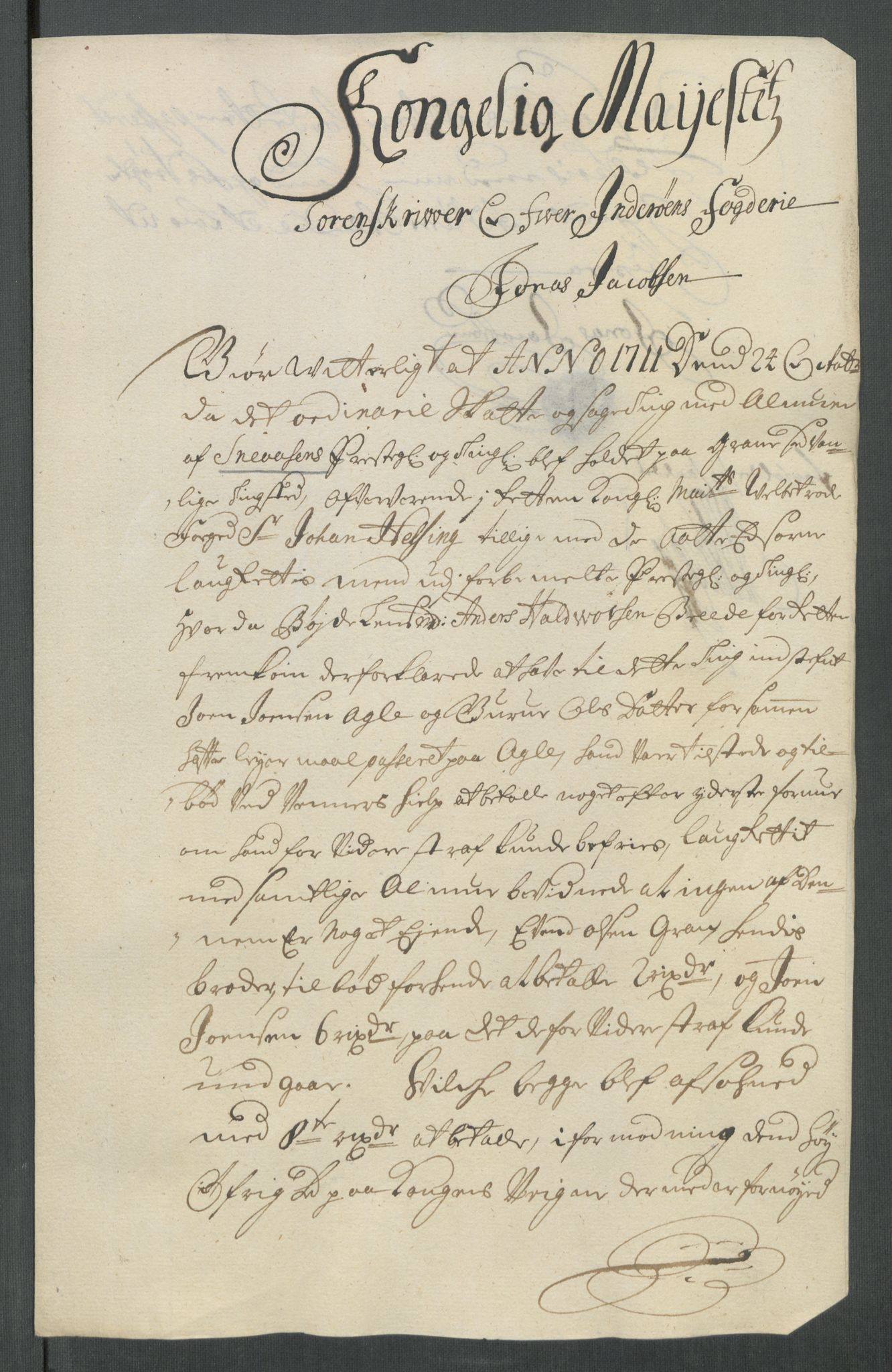 Rentekammeret inntil 1814, Reviderte regnskaper, Fogderegnskap, RA/EA-4092/R63/L4320: Fogderegnskap Inderøy, 1712, p. 213