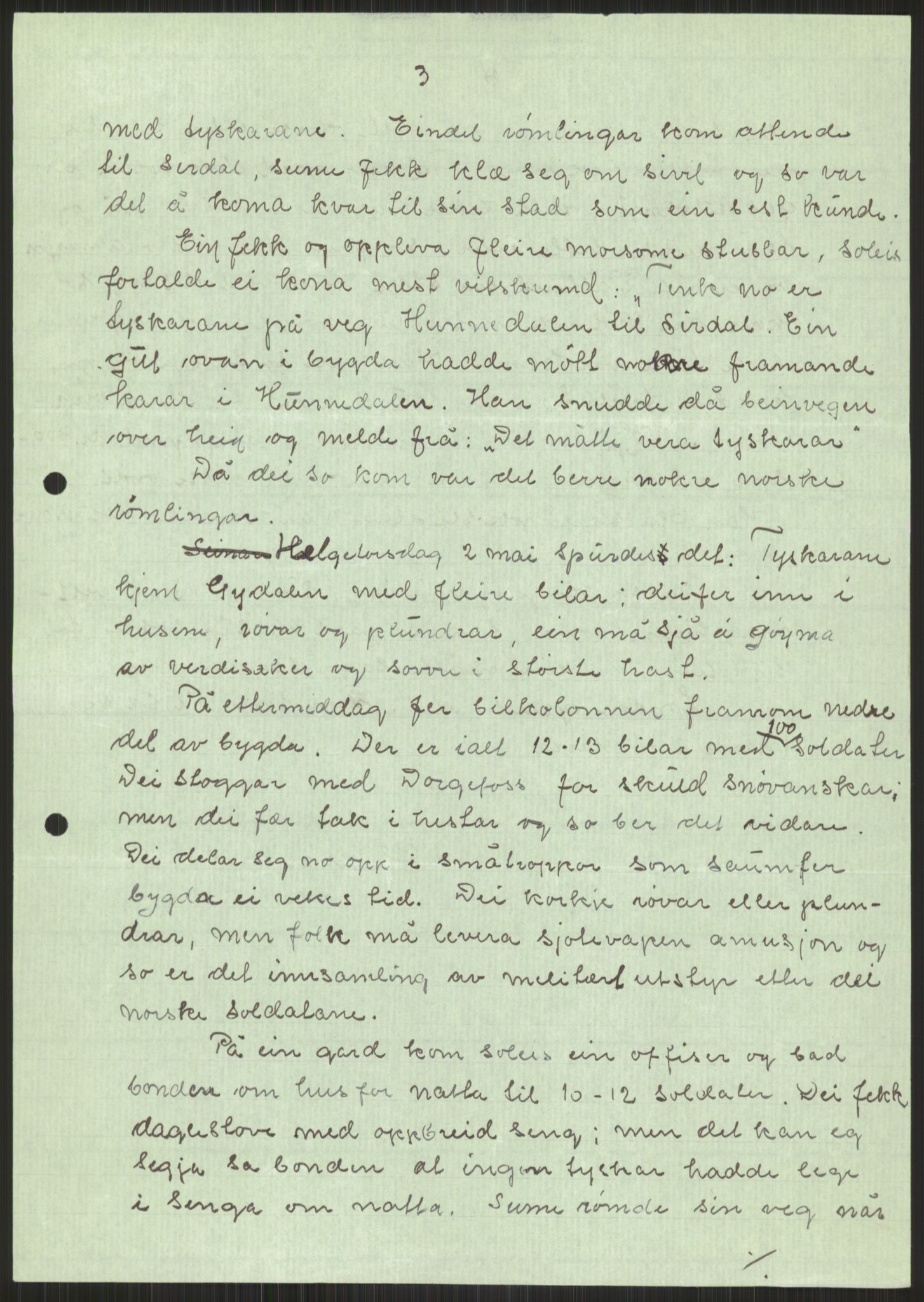 Forsvaret, Forsvarets krigshistoriske avdeling, AV/RA-RAFA-2017/Y/Ya/L0014: II-C-11-31 - Fylkesmenn.  Rapporter om krigsbegivenhetene 1940., 1940, p. 901