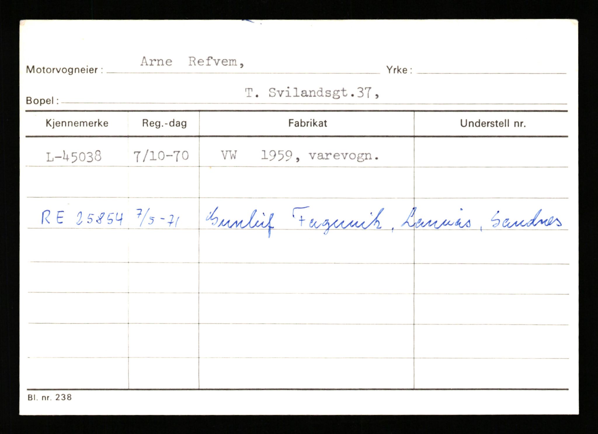 Stavanger trafikkstasjon, SAST/A-101942/0/G/L0006: Registreringsnummer: 34250 - 49007, 1930-1971, p. 2784