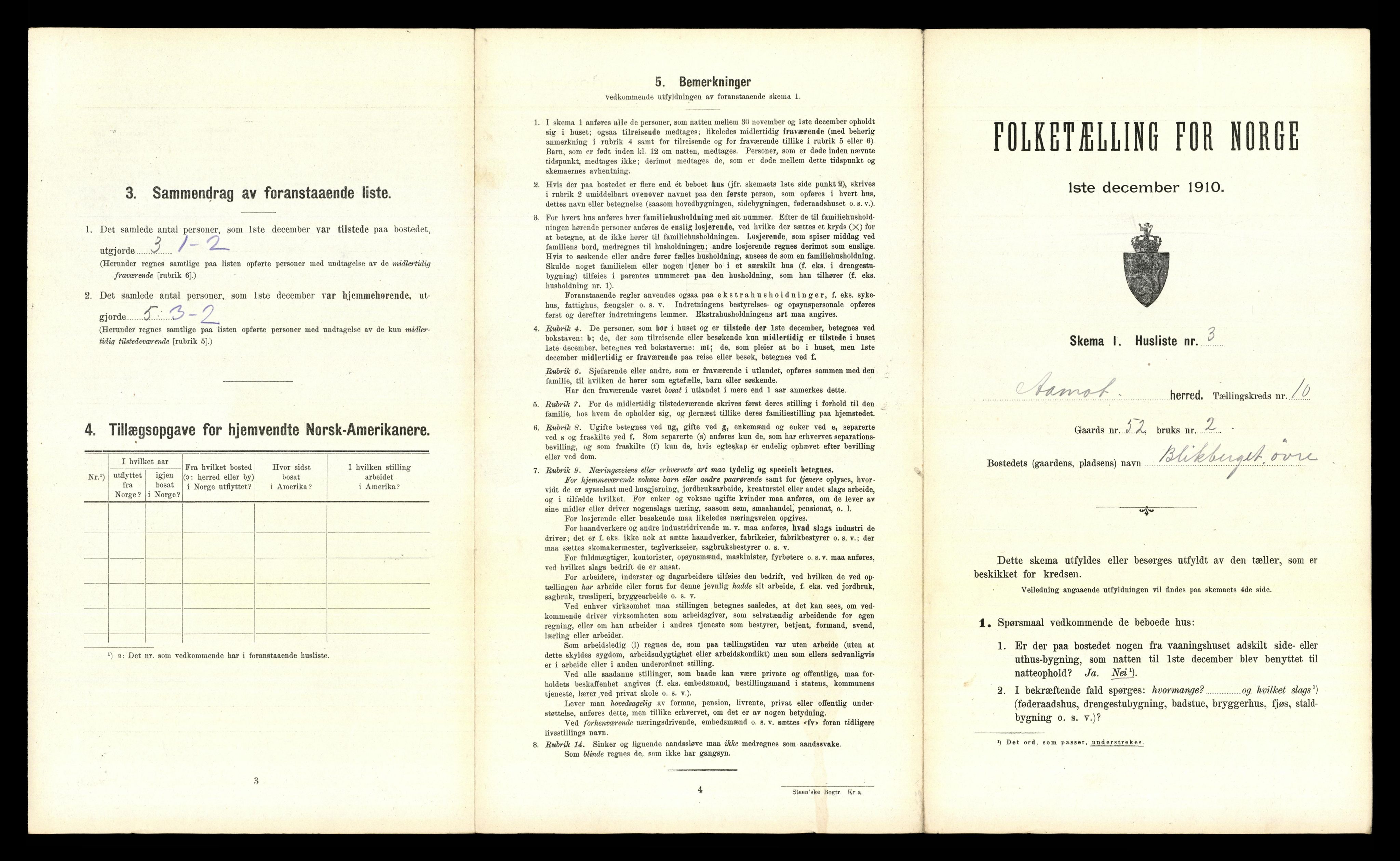 RA, 1910 census for Åmot, 1910, p. 1027