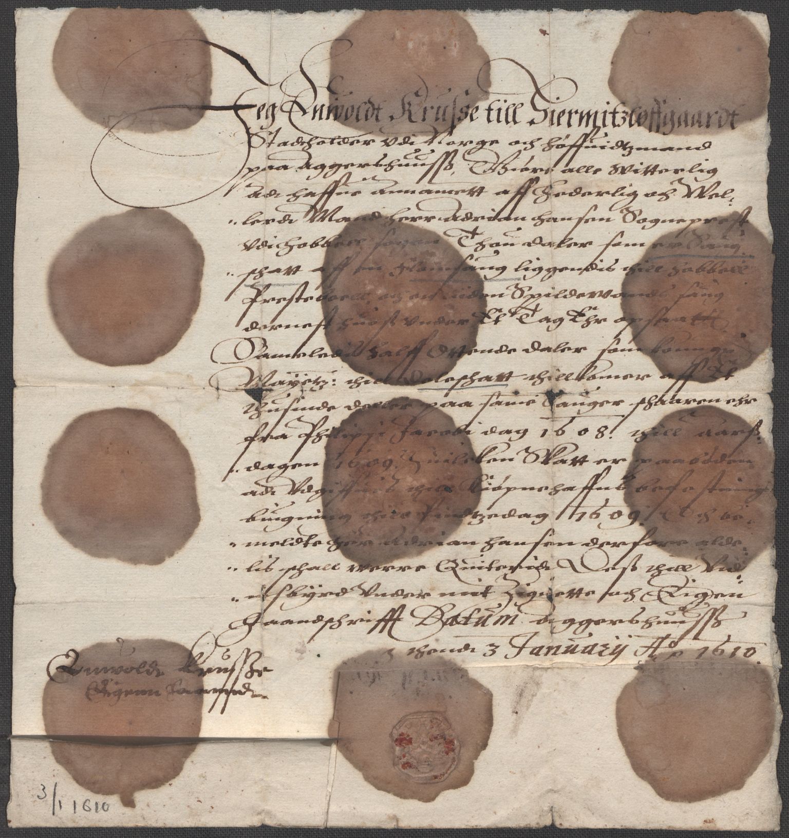 Riksarkivets diplomsamling, RA/EA-5965/F15/L0005: Prestearkiv - Østfold, 1572-1830, p. 201