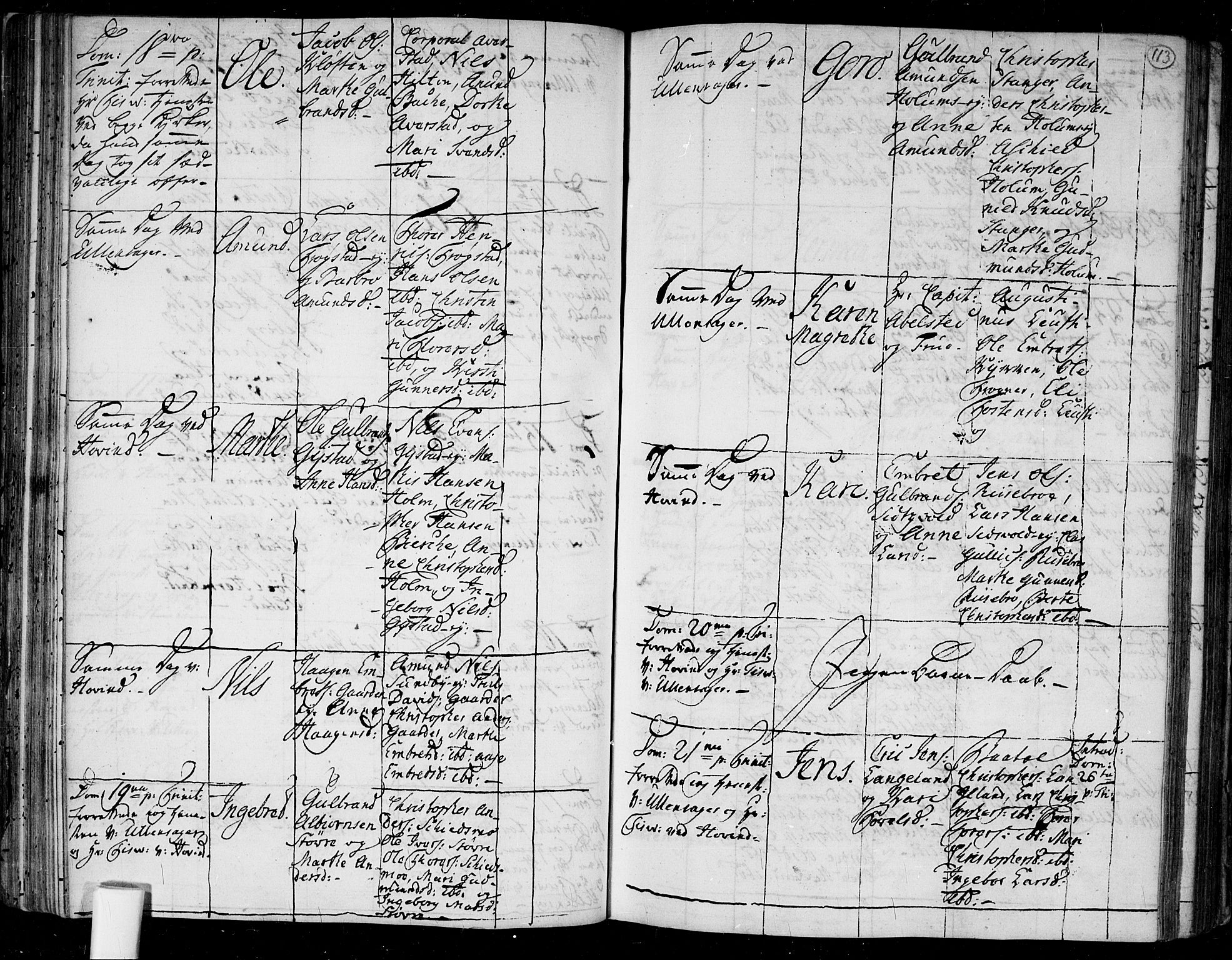 Ullensaker prestekontor Kirkebøker, SAO/A-10236a/F/Fa/L0006: Parish register (official) no. I 6, 1762-1785, p. 113