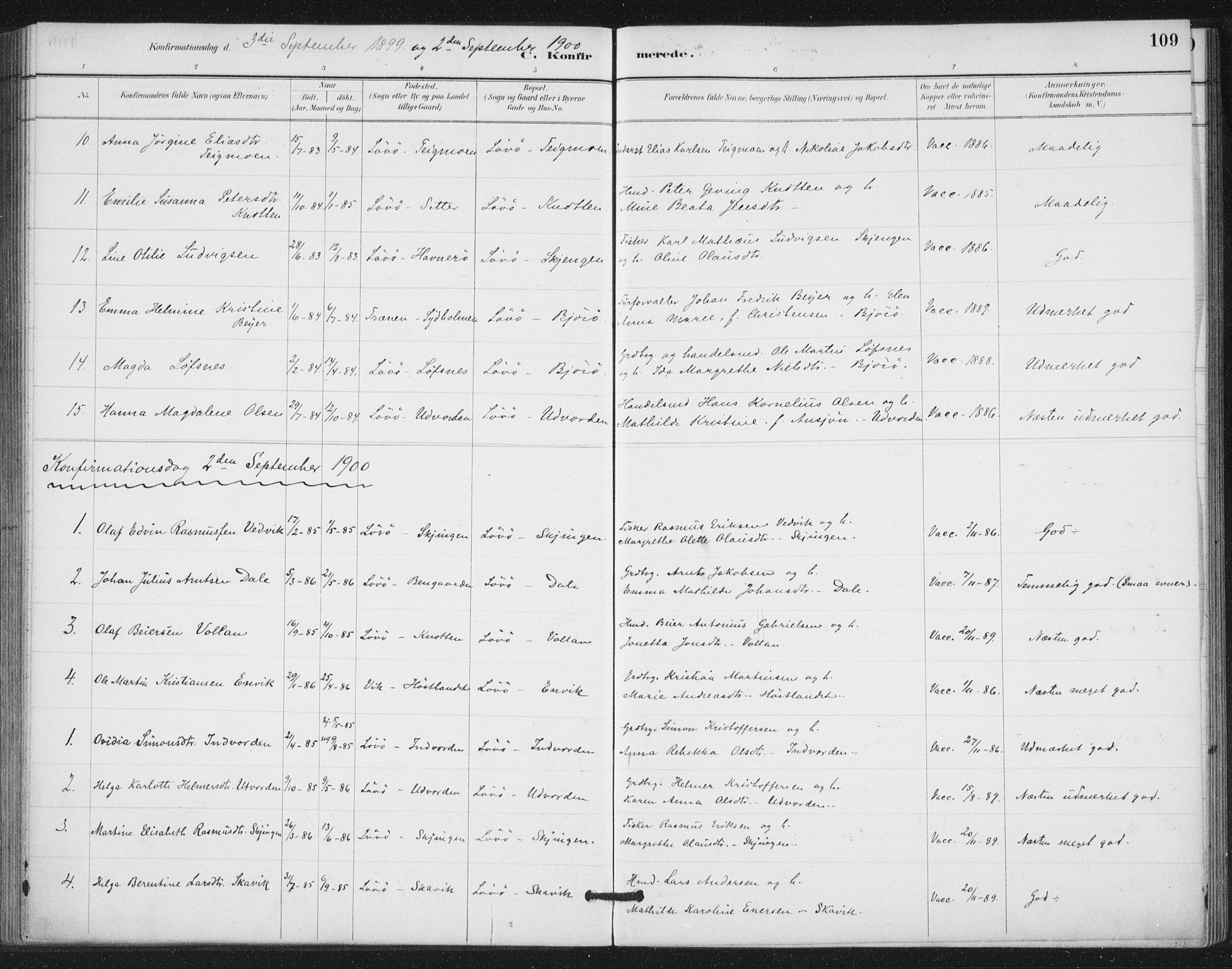 Ministerialprotokoller, klokkerbøker og fødselsregistre - Nord-Trøndelag, AV/SAT-A-1458/772/L0603: Parish register (official) no. 772A01, 1885-1912, p. 109