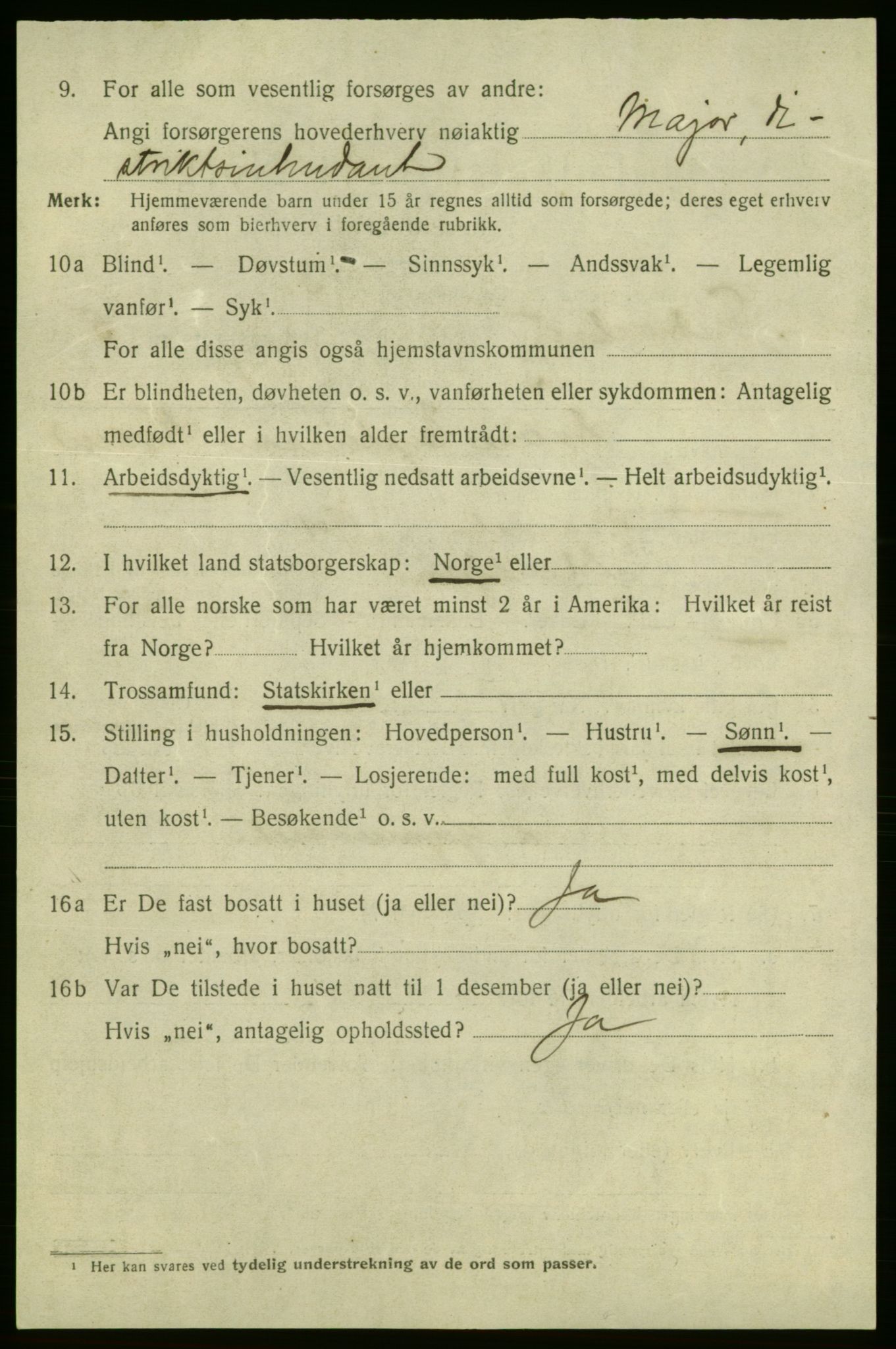 SAO, 1920 census for Fredrikshald, 1920, p. 12256