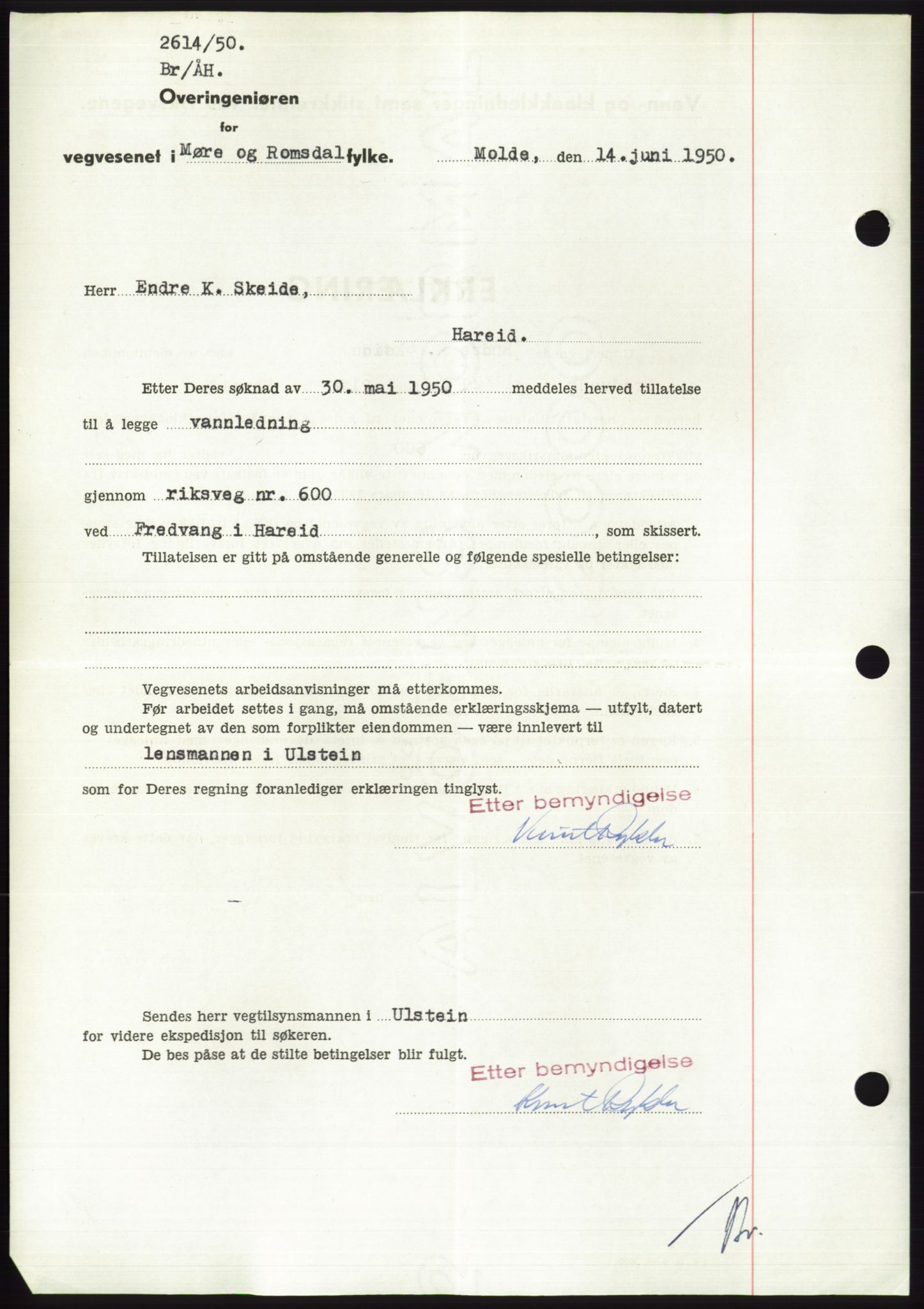 Søre Sunnmøre sorenskriveri, SAT/A-4122/1/2/2C/L0087: Mortgage book no. 13A, 1950-1950, Diary no: : 1367/1950