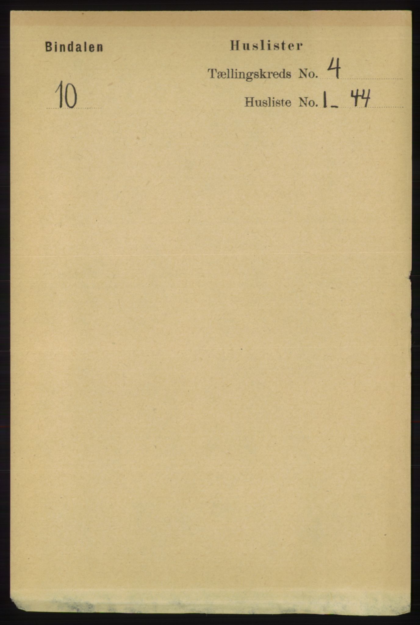 RA, 1891 census for 1811 Bindal, 1891, p. 989