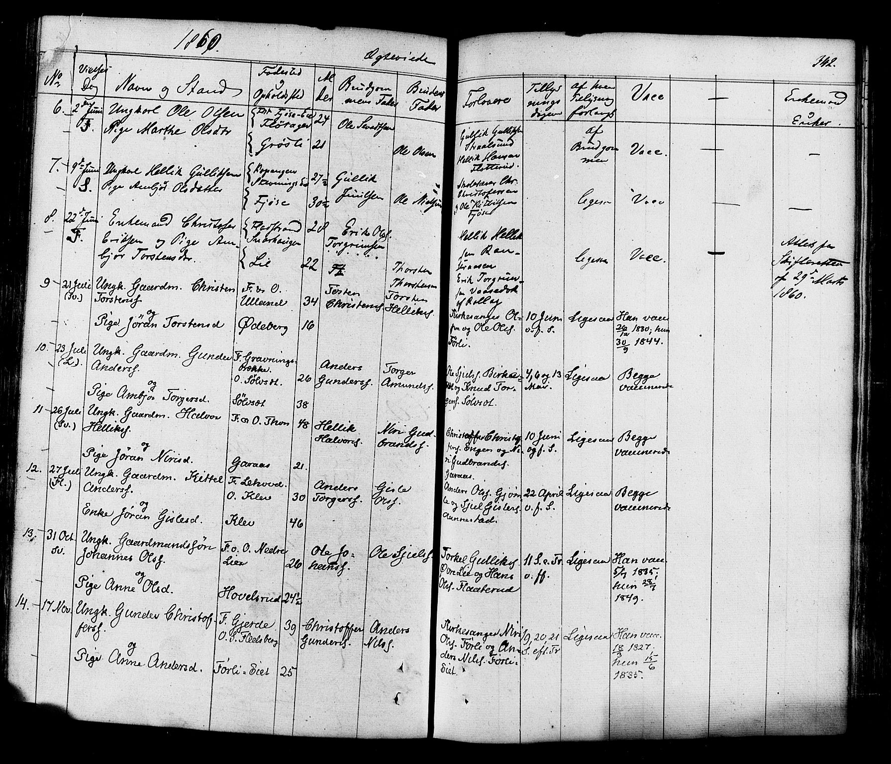 Flesberg kirkebøker, SAKO/A-18/F/Fa/L0006: Parish register (official) no. I 6, 1834-1860, p. 342