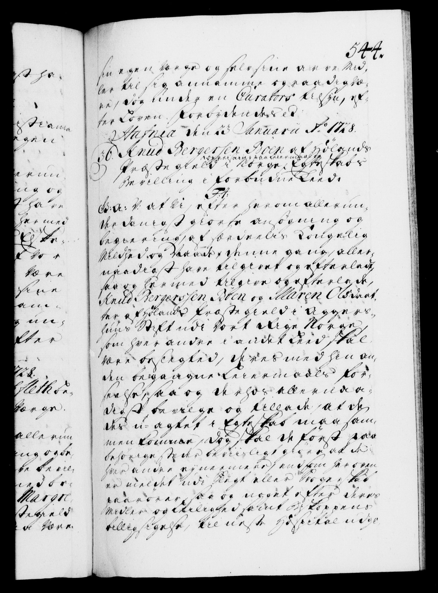 Danske Kanselli 1572-1799, AV/RA-EA-3023/F/Fc/Fca/Fcaa/L0025: Norske registre, 1726-1728, p. 544a