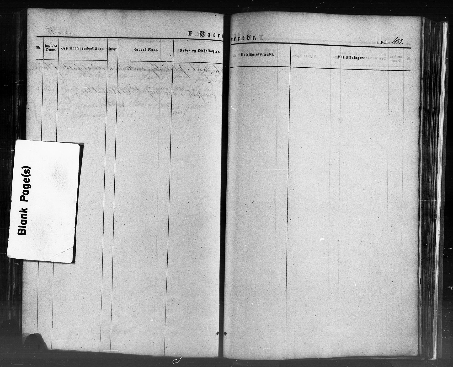 Domkirken sokneprestkontor, AV/SAST-A-101812/001/30/30BB/L0009: Parish register (copy) no. B 9, 1850-1858, p. 433