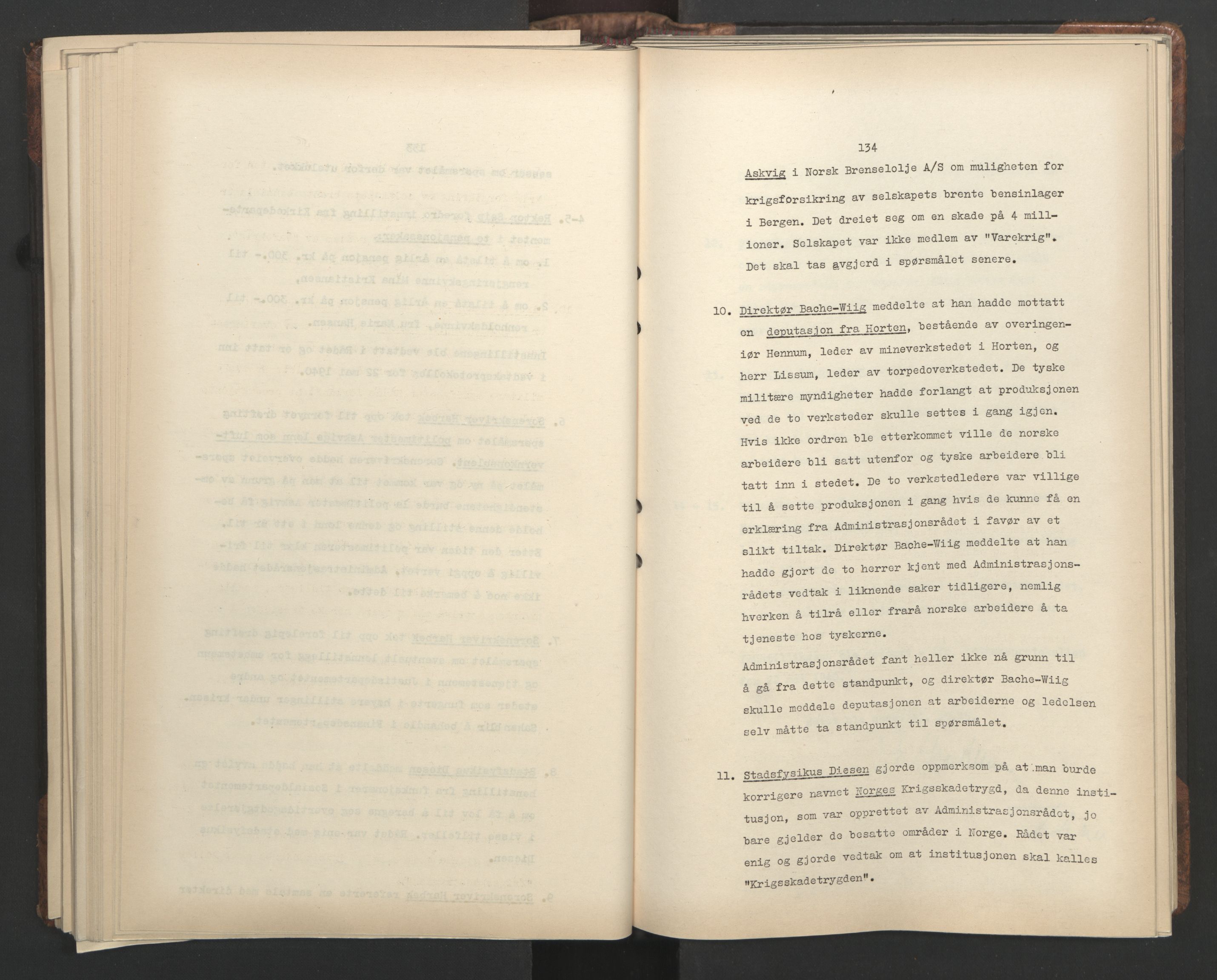 Administrasjonsrådet, AV/RA-S-1004/A/L0001: Møteprotokoll med tillegg 15/4-25/9, 1940, p. 134