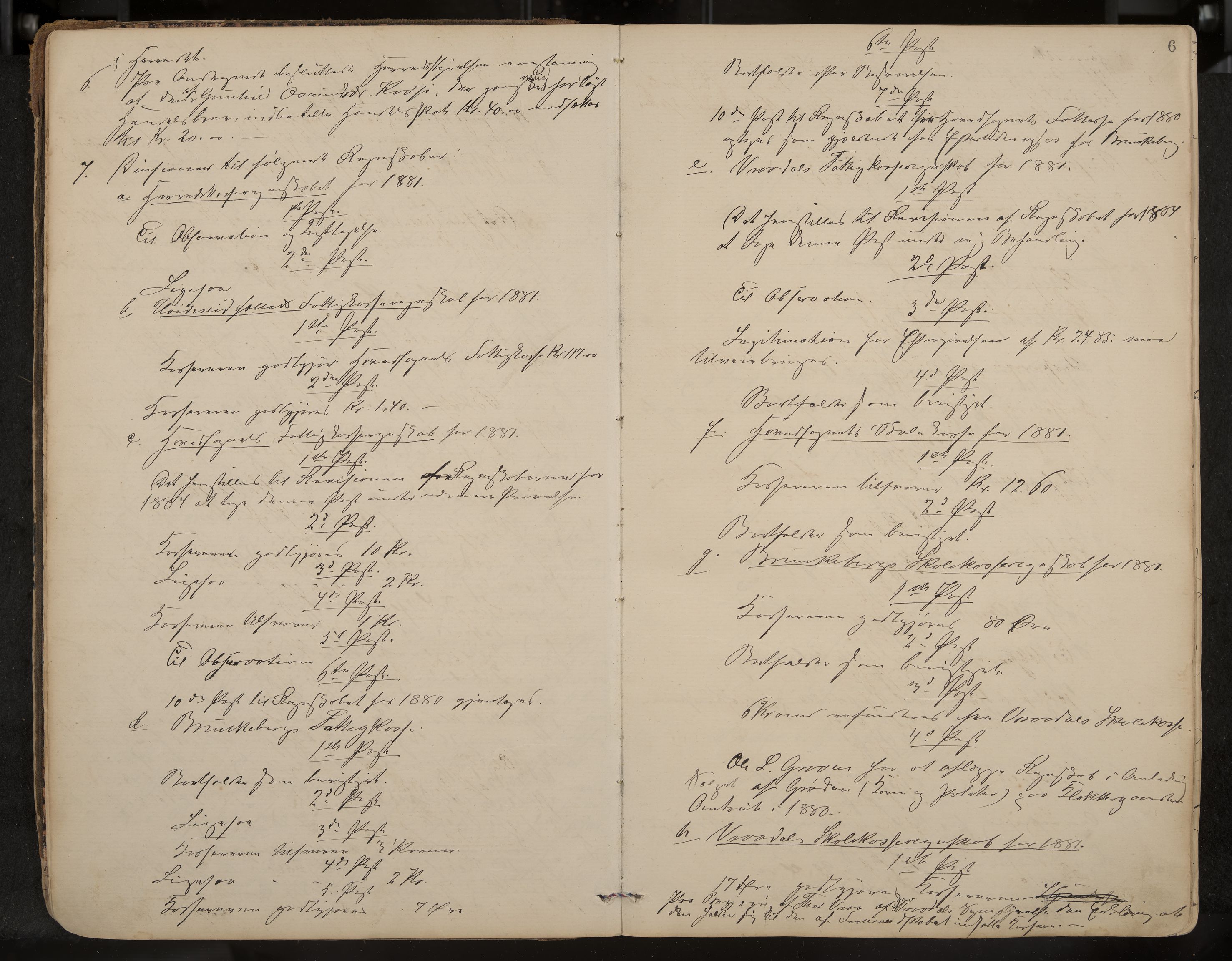 Kviteseid formannskap og sentraladministrasjon, IKAK/0829021/A/Aa/L0003: Møtebok, 1885-1896, p. 6