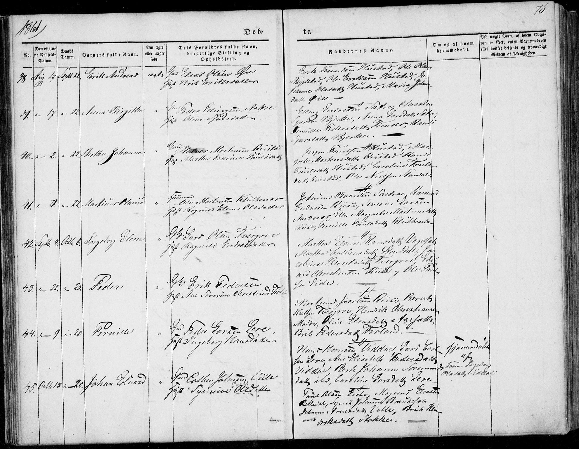 Ministerialprotokoller, klokkerbøker og fødselsregistre - Møre og Romsdal, AV/SAT-A-1454/515/L0209: Parish register (official) no. 515A05, 1847-1868, p. 76