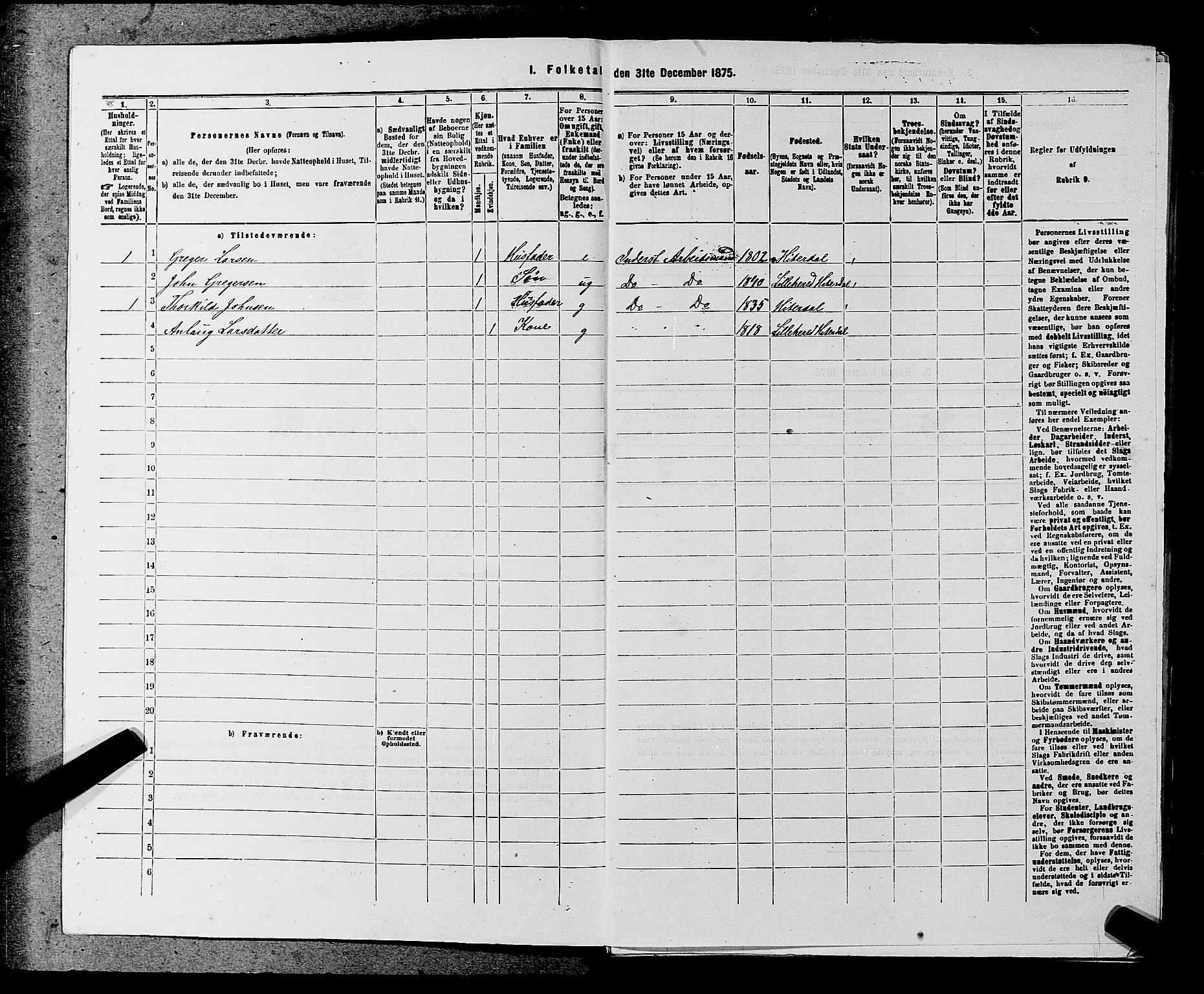 SAKO, 1875 census for 0823P Heddal, 1875, p. 703