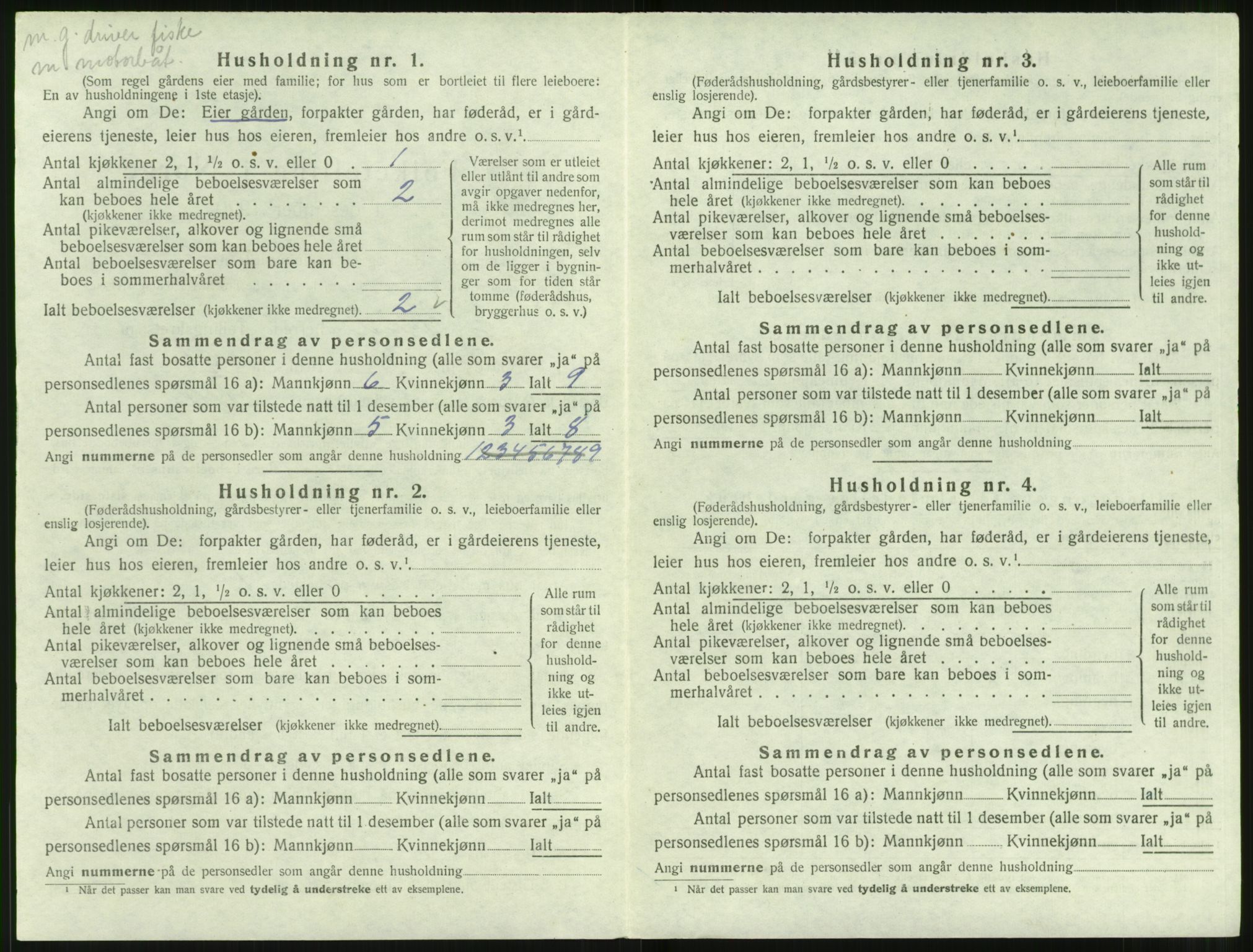 SAT, 1920 census for Hareid, 1920, p. 544