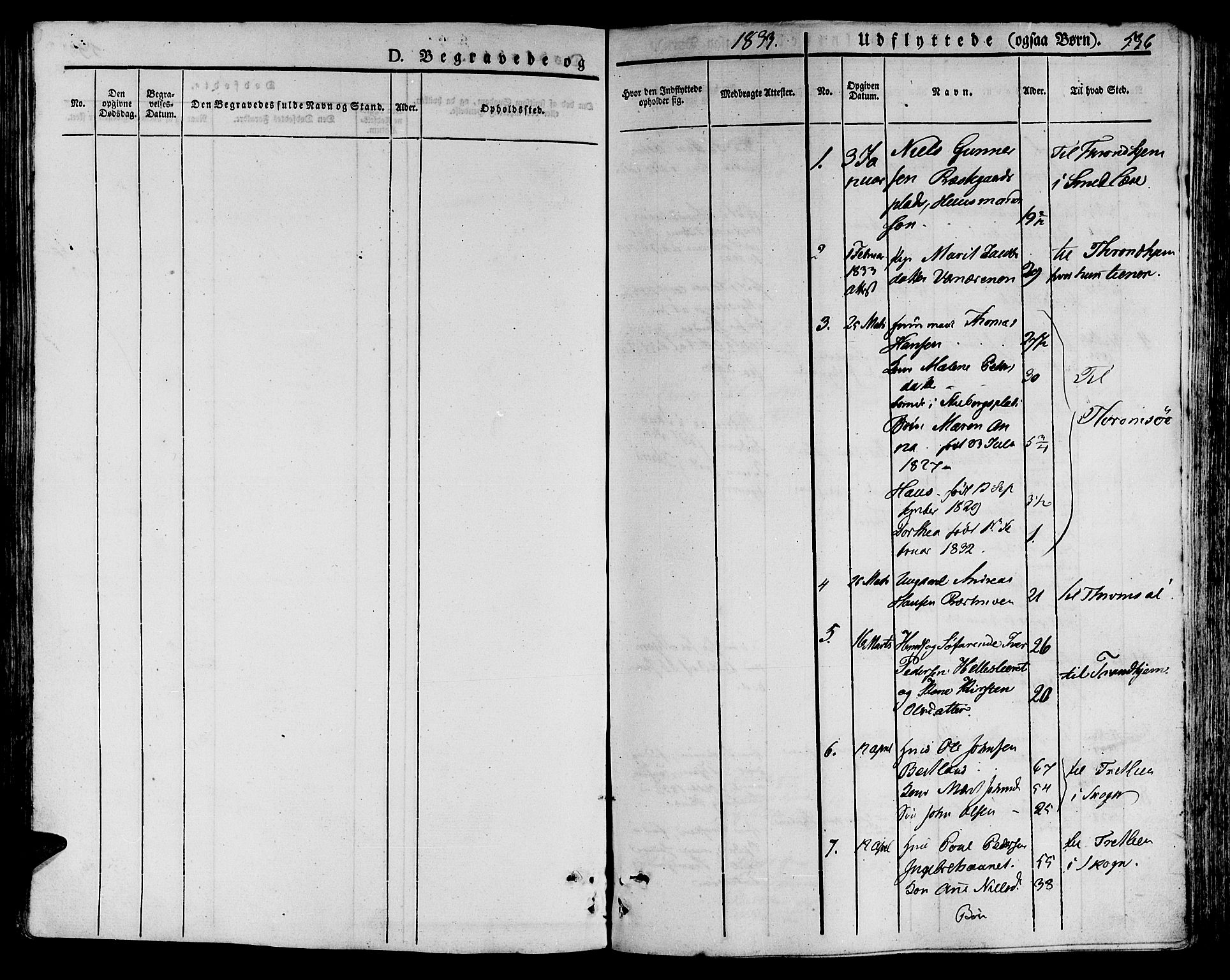 Ministerialprotokoller, klokkerbøker og fødselsregistre - Nord-Trøndelag, SAT/A-1458/709/L0072: Parish register (official) no. 709A12, 1833-1844, p. 536